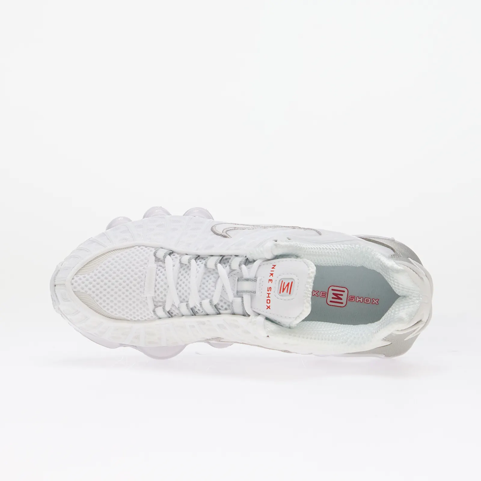 Чоловіче взуття Nike Shox TL Kids White/ White/ Metallic Silver/ Max Orange