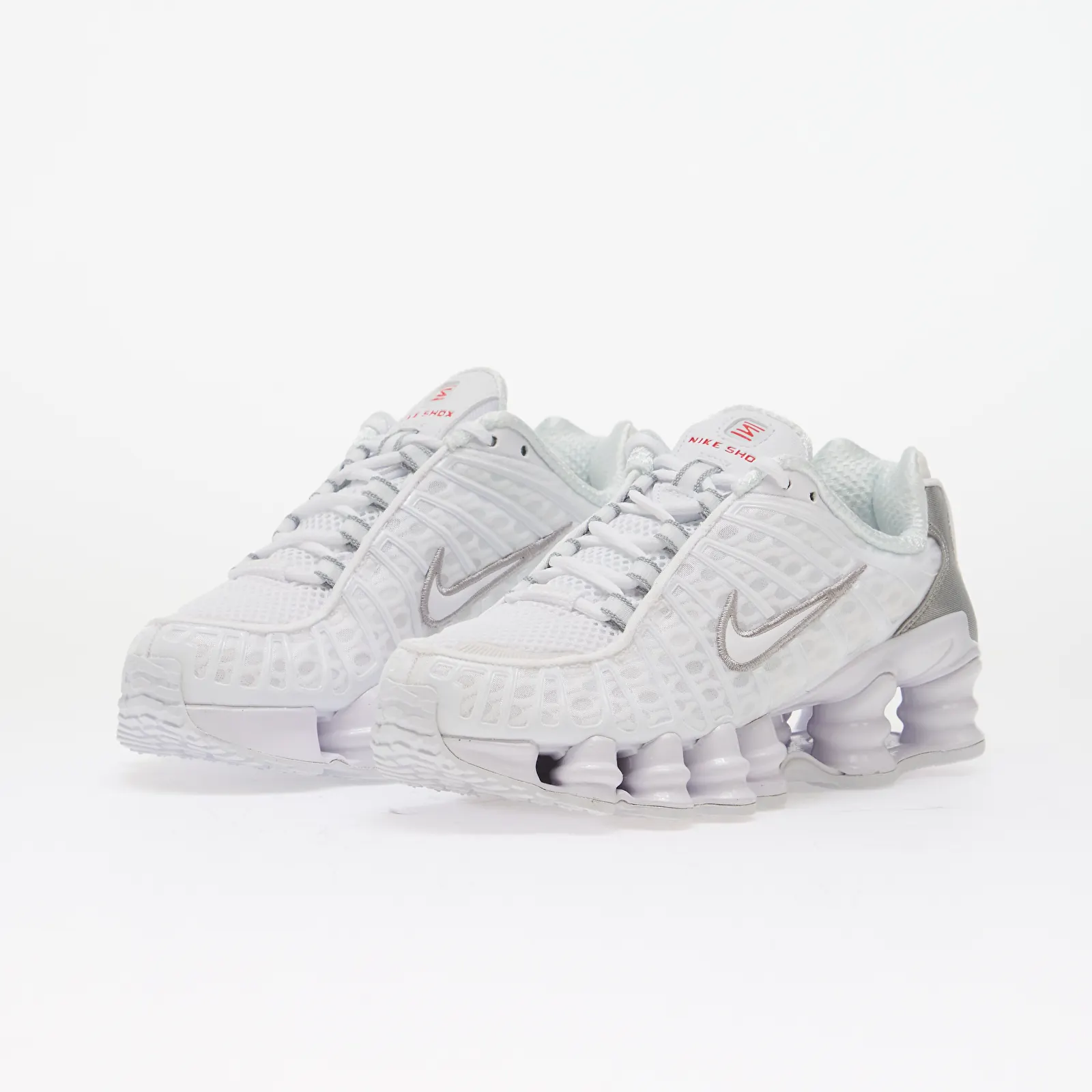 Чоловіче взуття Nike Shox TL Kids White/ White/ Metallic Silver/ Max Orange