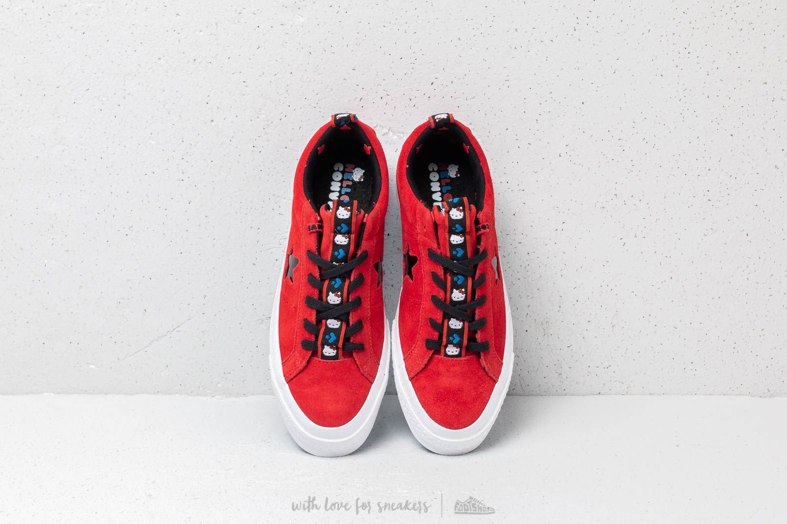 Zapatillas Hombre Converse x Hello Kitty One Star OX Fiery Red/ Black/ White