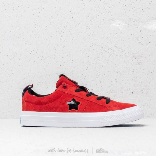Kids sneakers and shoes Converse x Hello Kitty One Star X Fire Red Black White Footshop