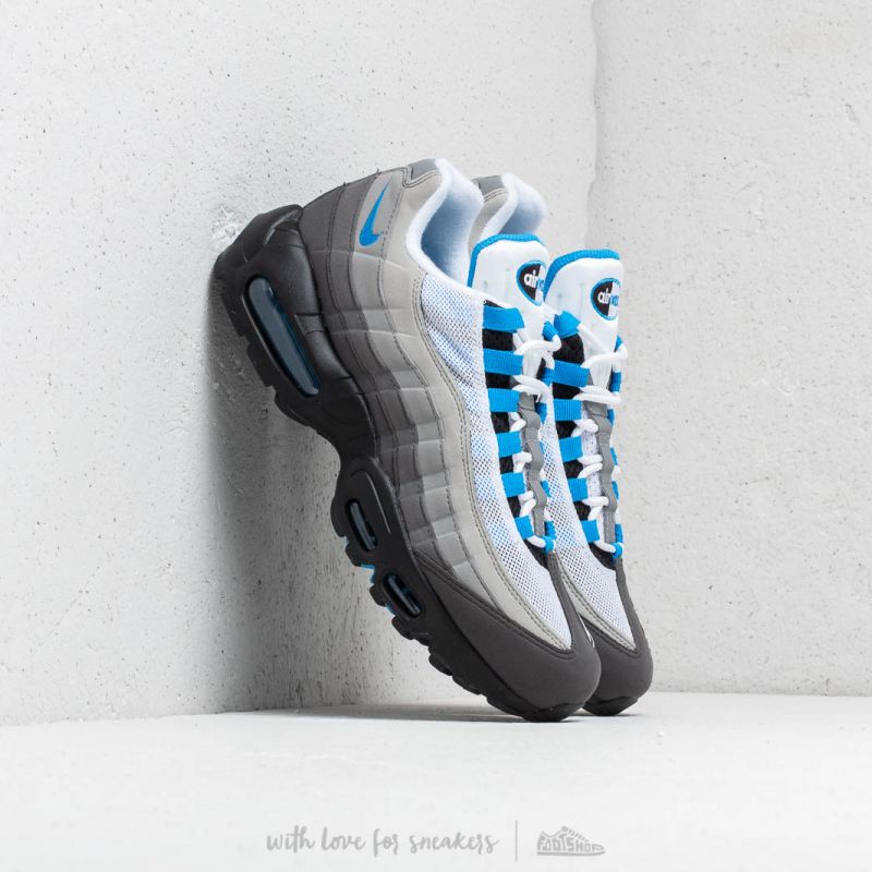 スニーカー NIKE AIR MAX 95 WHITE/CRYSTAL BLUE 28.5 Nike Air Max 95 '99 White/ Crystal Blue | Footshop