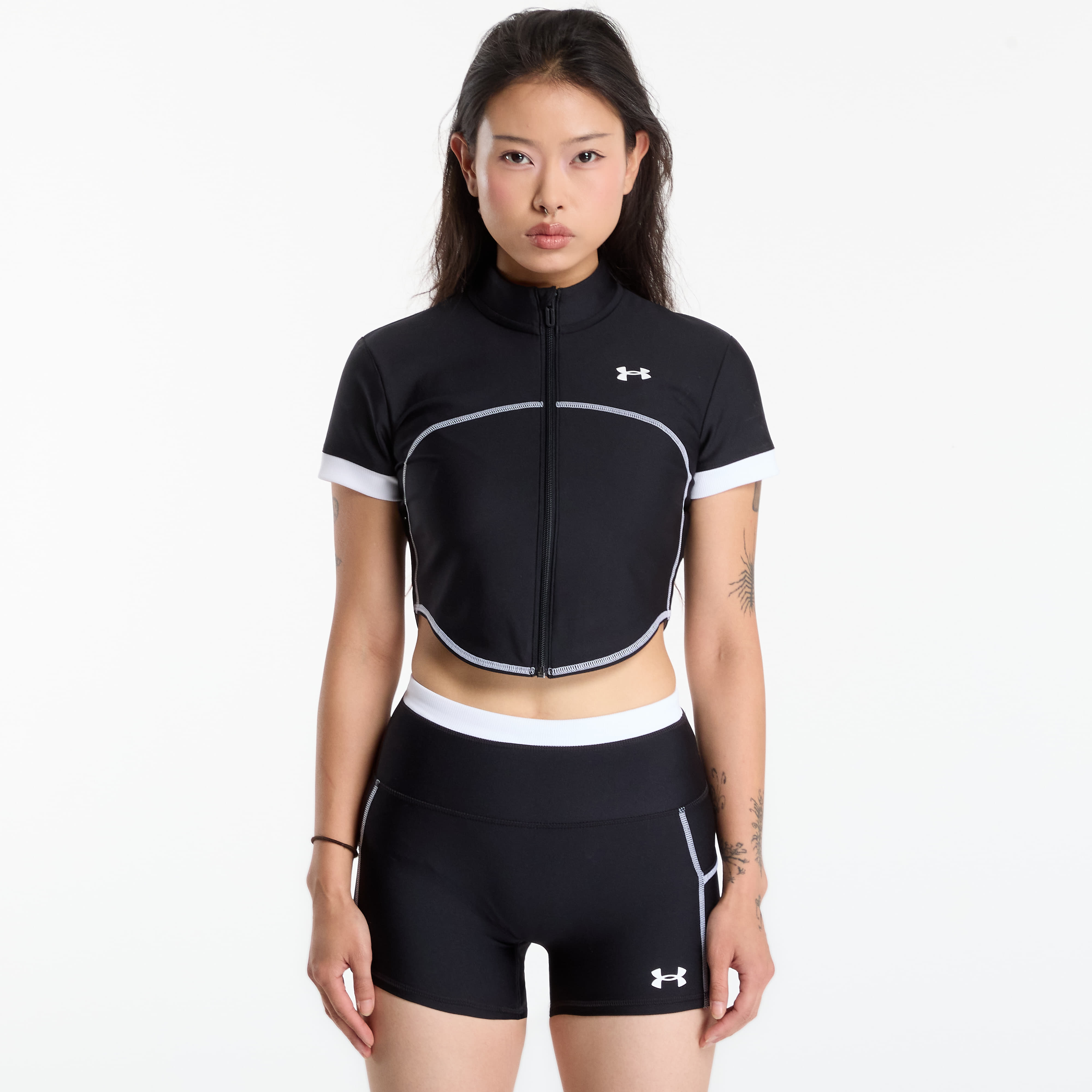 T-shirt Under Armour HeatGear Novelty SS FZ Black S