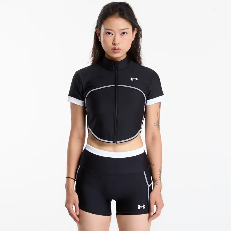 T-shirt Under Armour HeatGear Novelty SS FZ Black