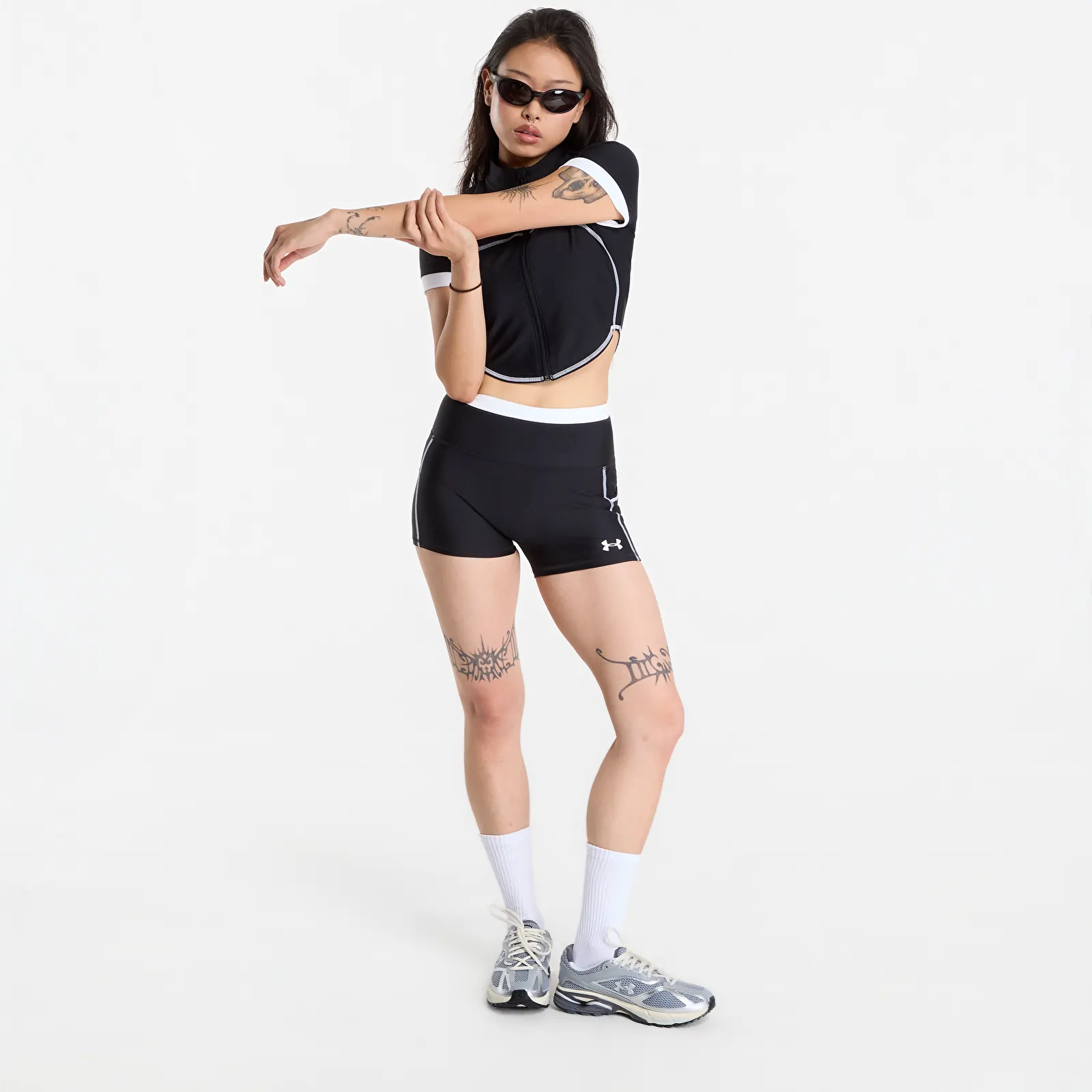 T-shirts  Under Armour HeatGear Novelty SS FZ Black