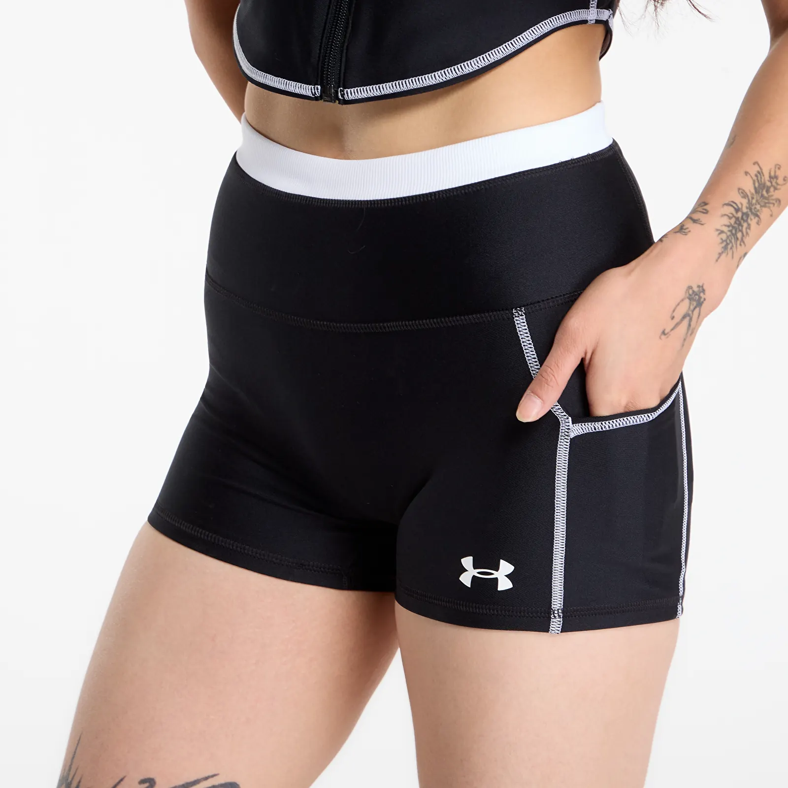 T-shirts  Under Armour HeatGear Novelty SS FZ Black