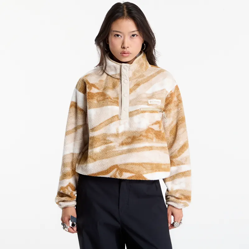 Hoodica Columbia Helvetia™ II Printed Cropped Half Snap Sea Salt, Summits