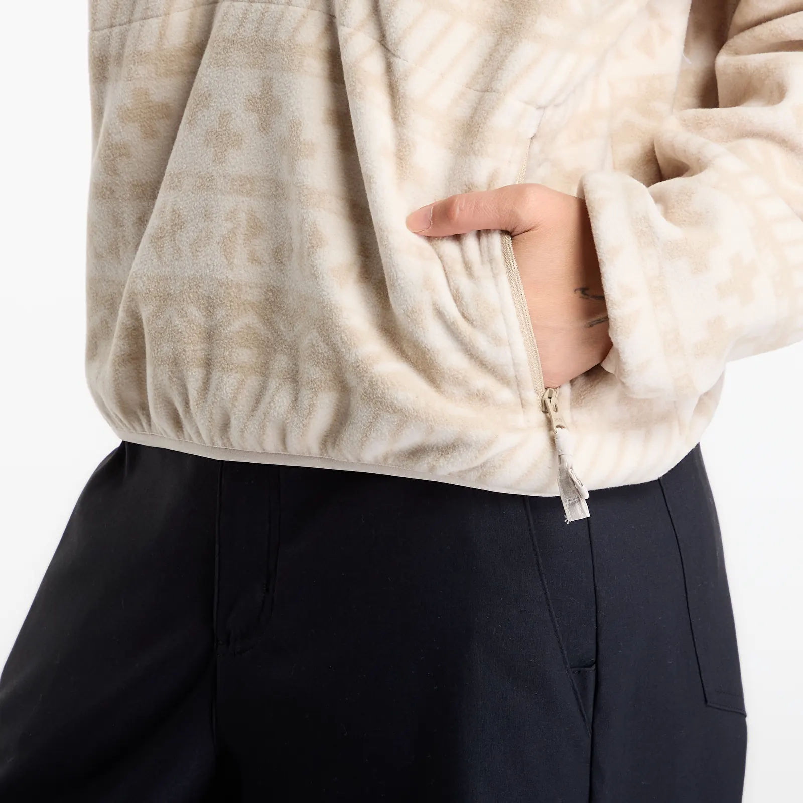 Sweatjacken und Sweatshirts Columbia Sequoia Grove™ II Printed Half Zip Ancient Fossil Wizard Island Tonal