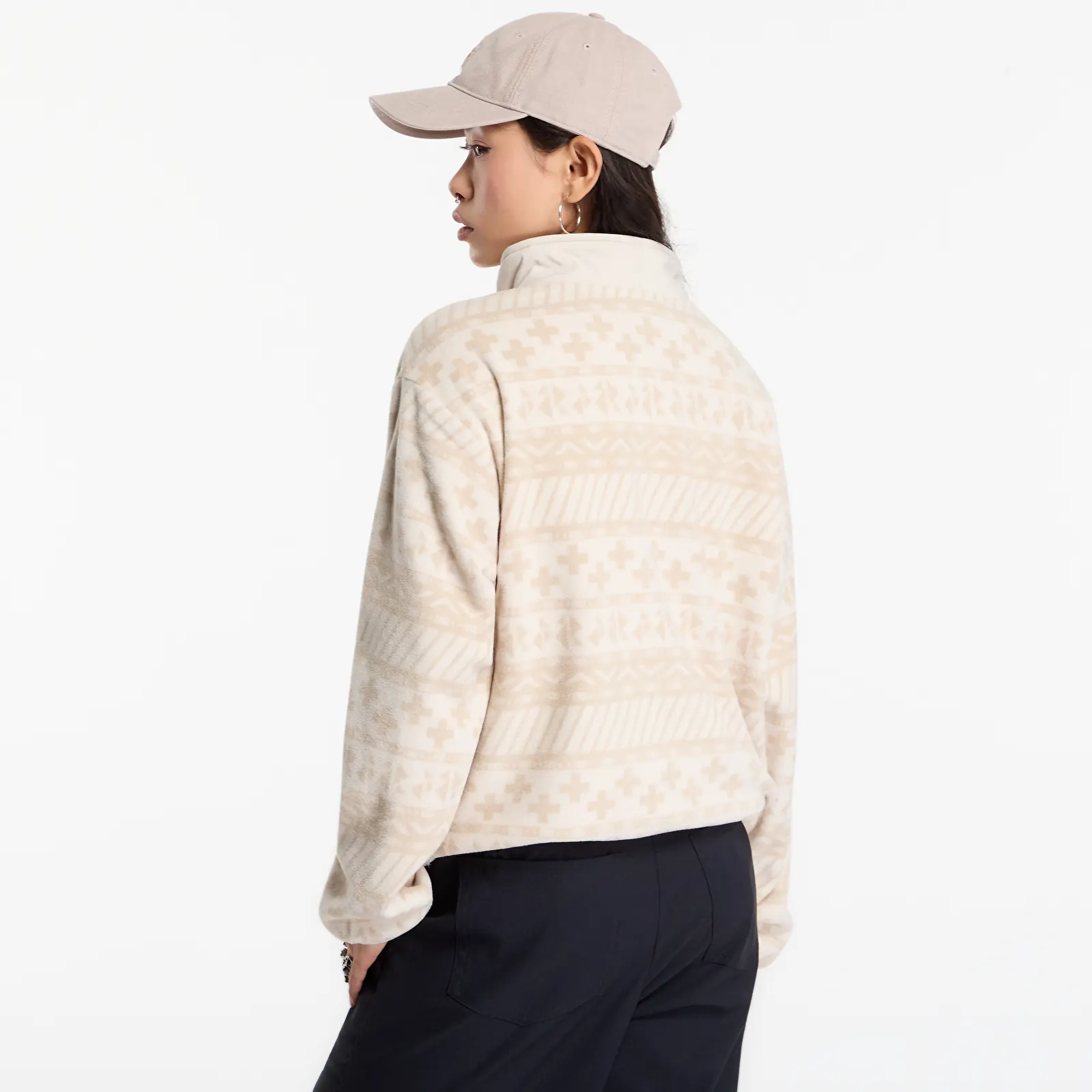 Sweatjacken und Sweatshirts Columbia Sequoia Grove™ II Printed Half Zip Ancient Fossil Wizard Island Tonal
