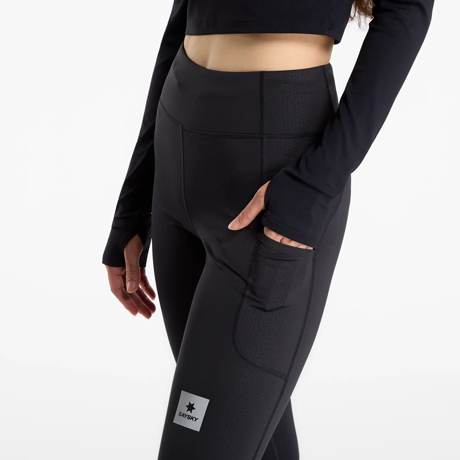 Leggings  SAYSKY W Combat+ Long Tights Black