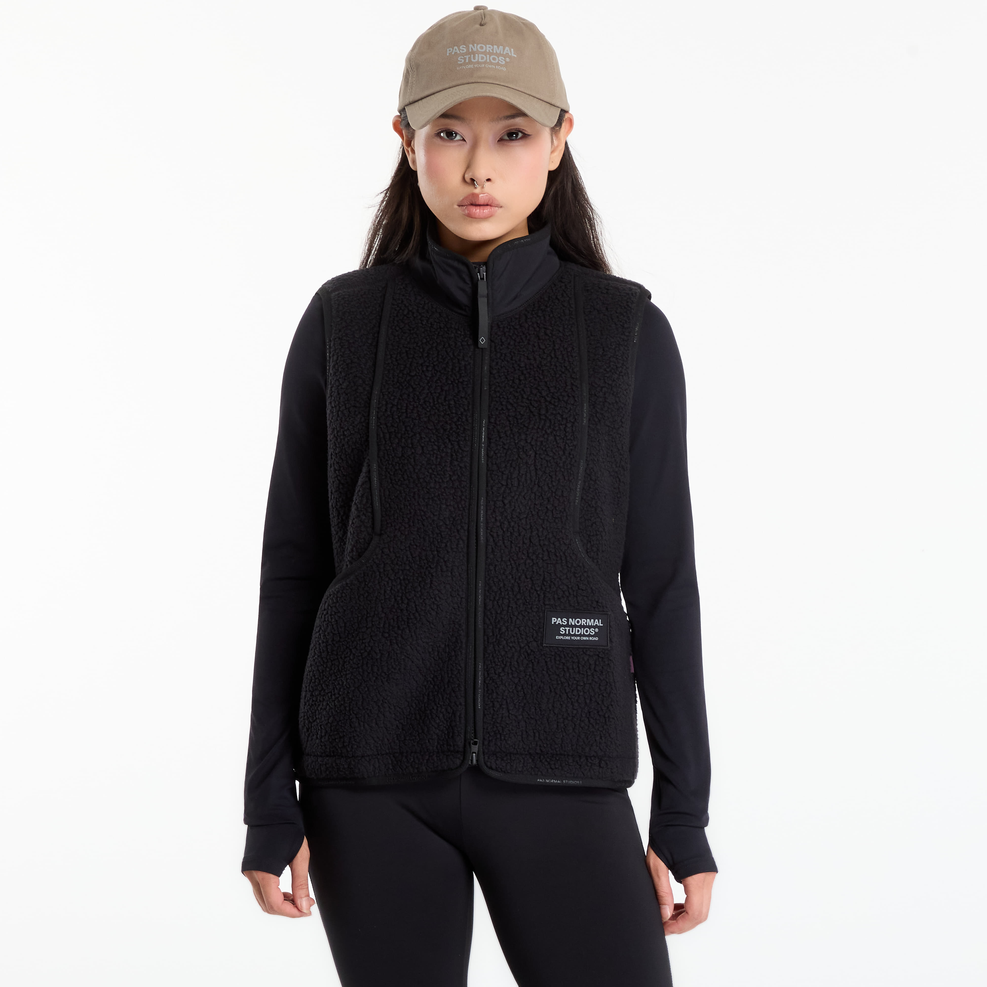 Елек Pas Normal Studios Women's Off-Race Pile Fleece Vest Black S