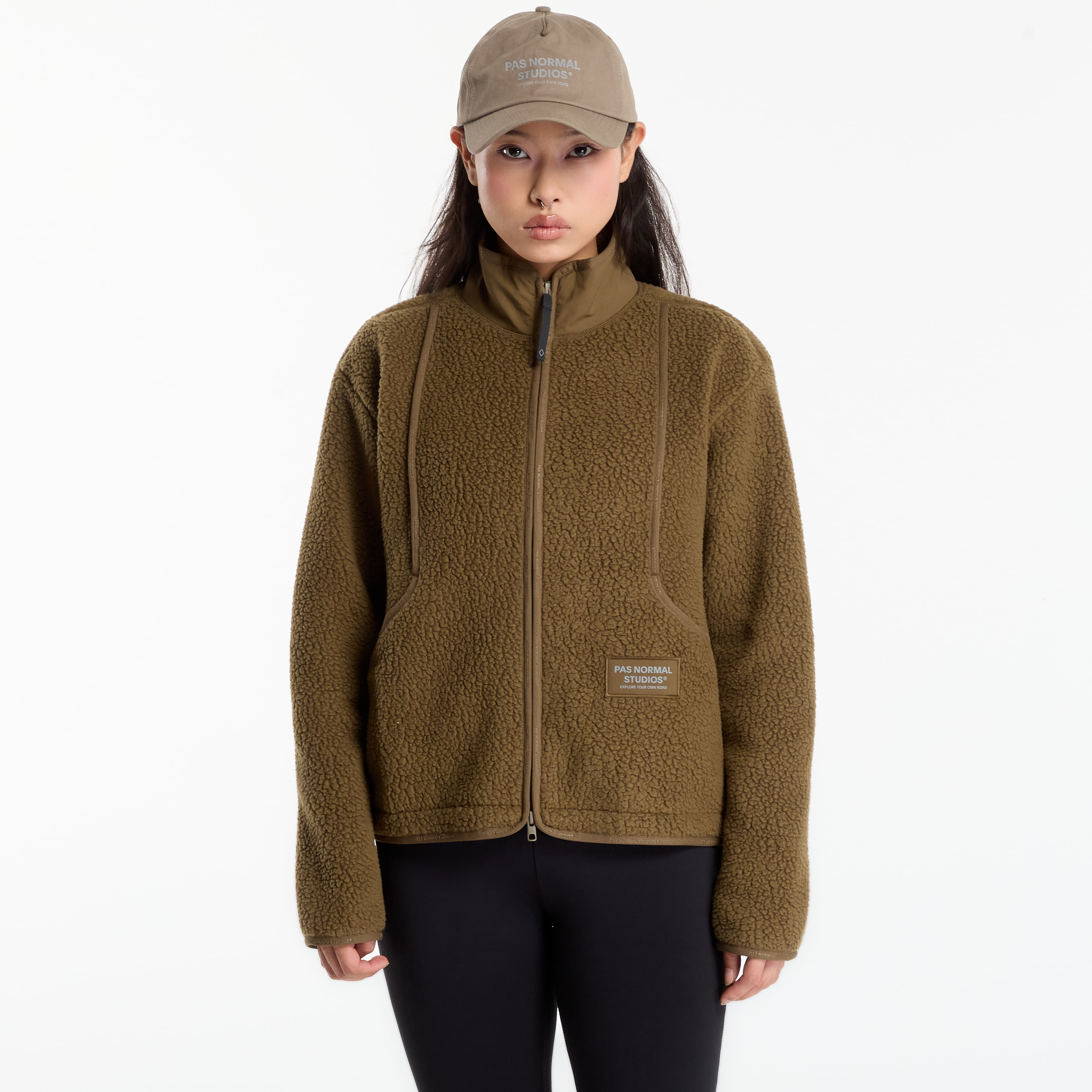Jacket Pas Normal Studios Women's Off-Race Pile Fleece Jacket Deep Olive M