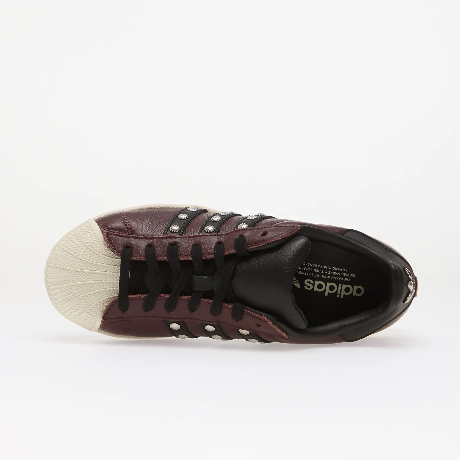 Férfi cipők adidas Superstar II Maroon/ Core Black/ Off White