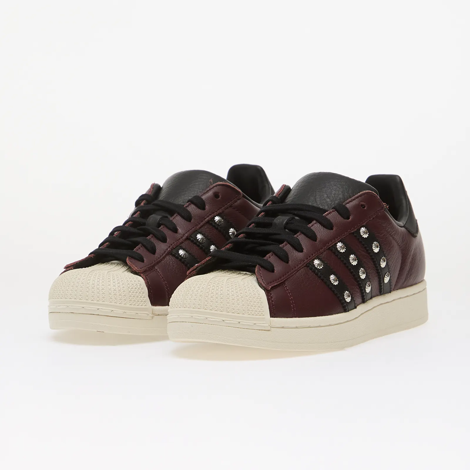 Férfi cipők adidas Superstar II Maroon/ Core Black/ Off White