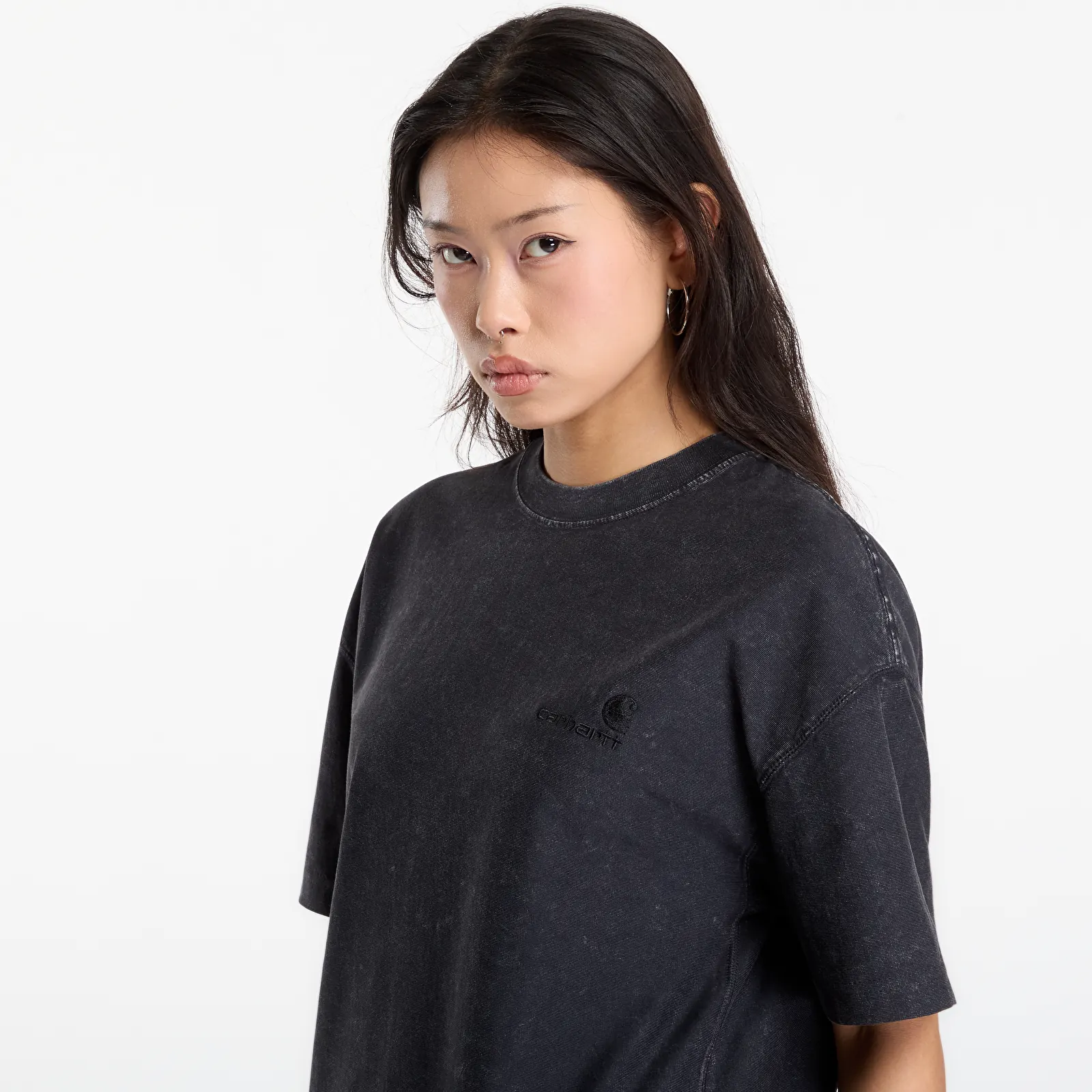 T-shirts Carhartt WIP S/S Lambert T-Shirt UNISEX Black Moon Wash