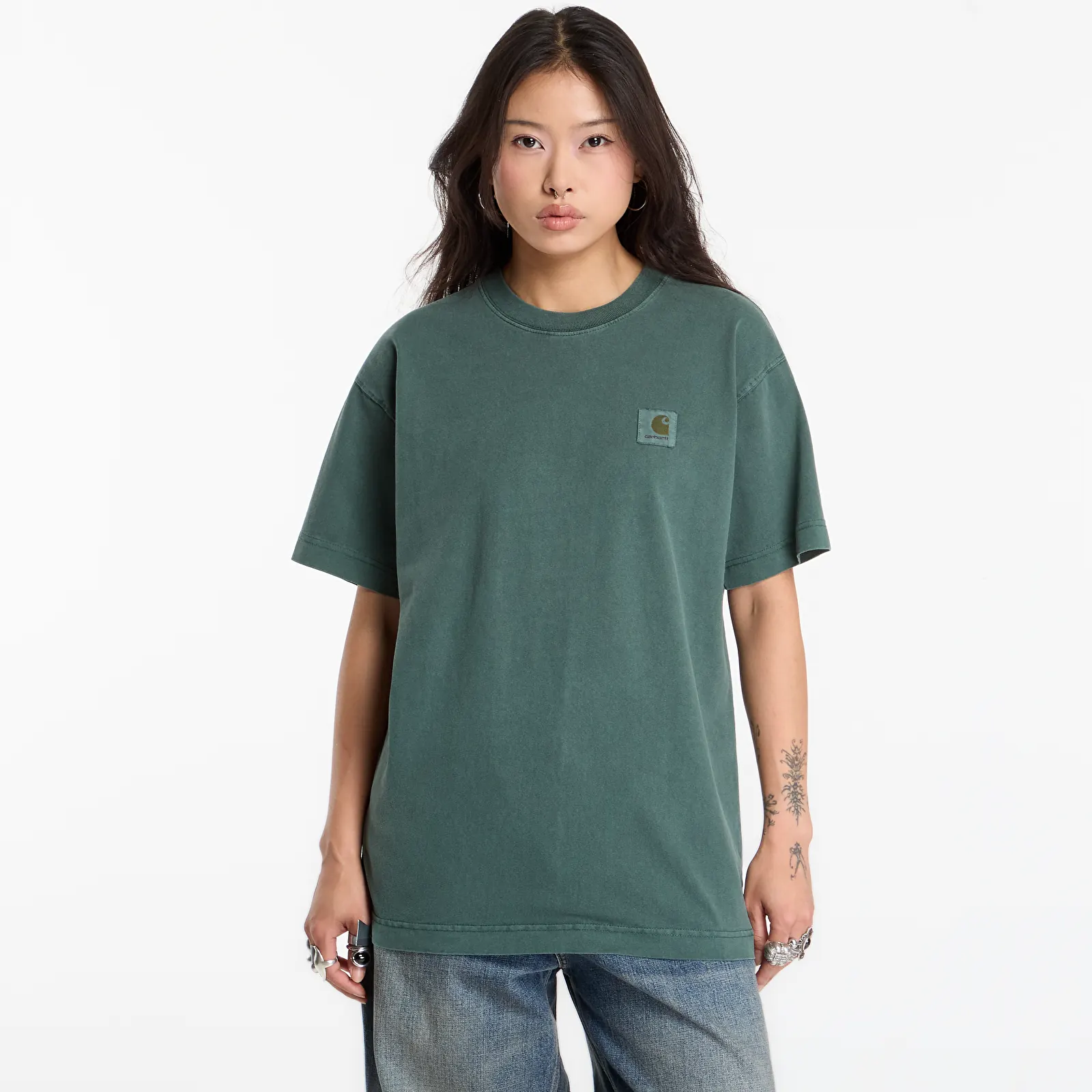 T-shirts  Carhartt WIP S/S Vista T-Shirt UNISEX Dark Scarab Garment Dyed