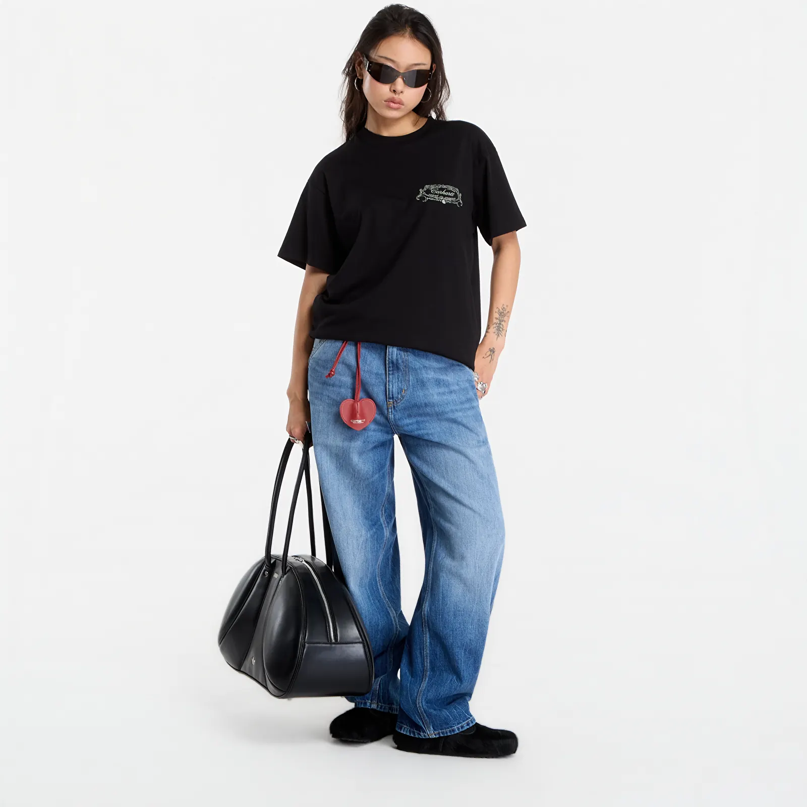 Majice T-shirt Carhartt WIP S/S Chez WIP T-Shirt UNISEX Black