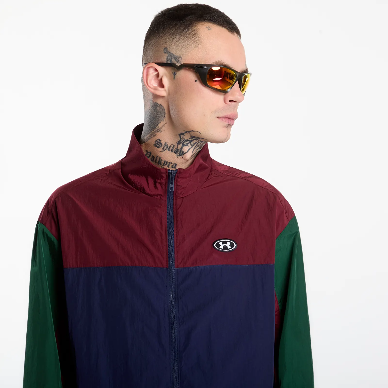 Jackets Under Armour Icon Woven Track FZ Green