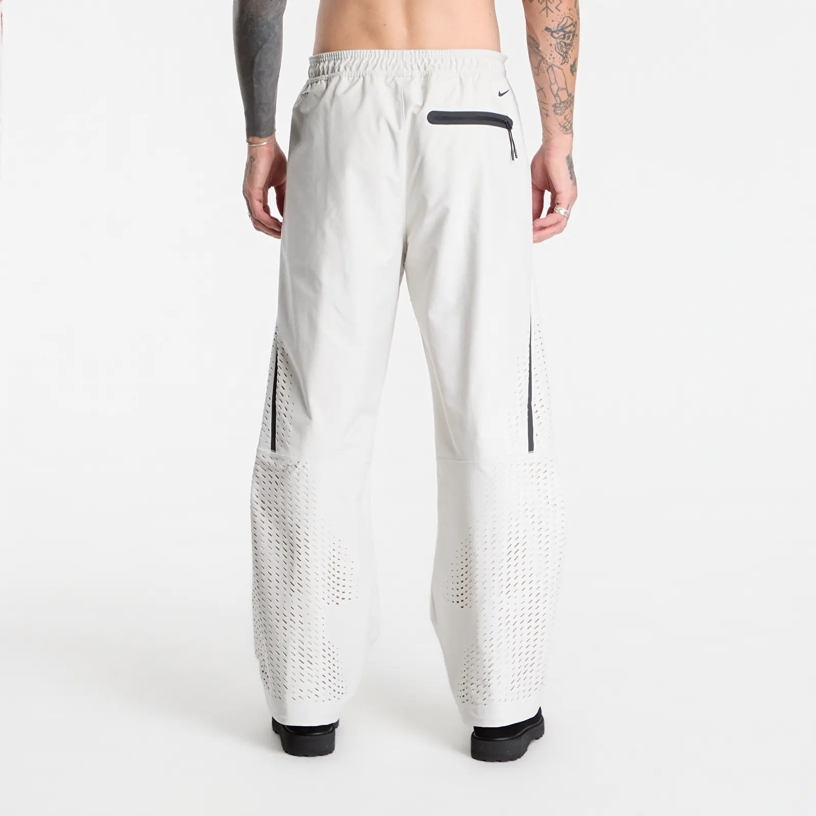 Pants Nike Tech Men's Dri-FIT Shori Knit Open-Hem Pants Light Bone/ Black