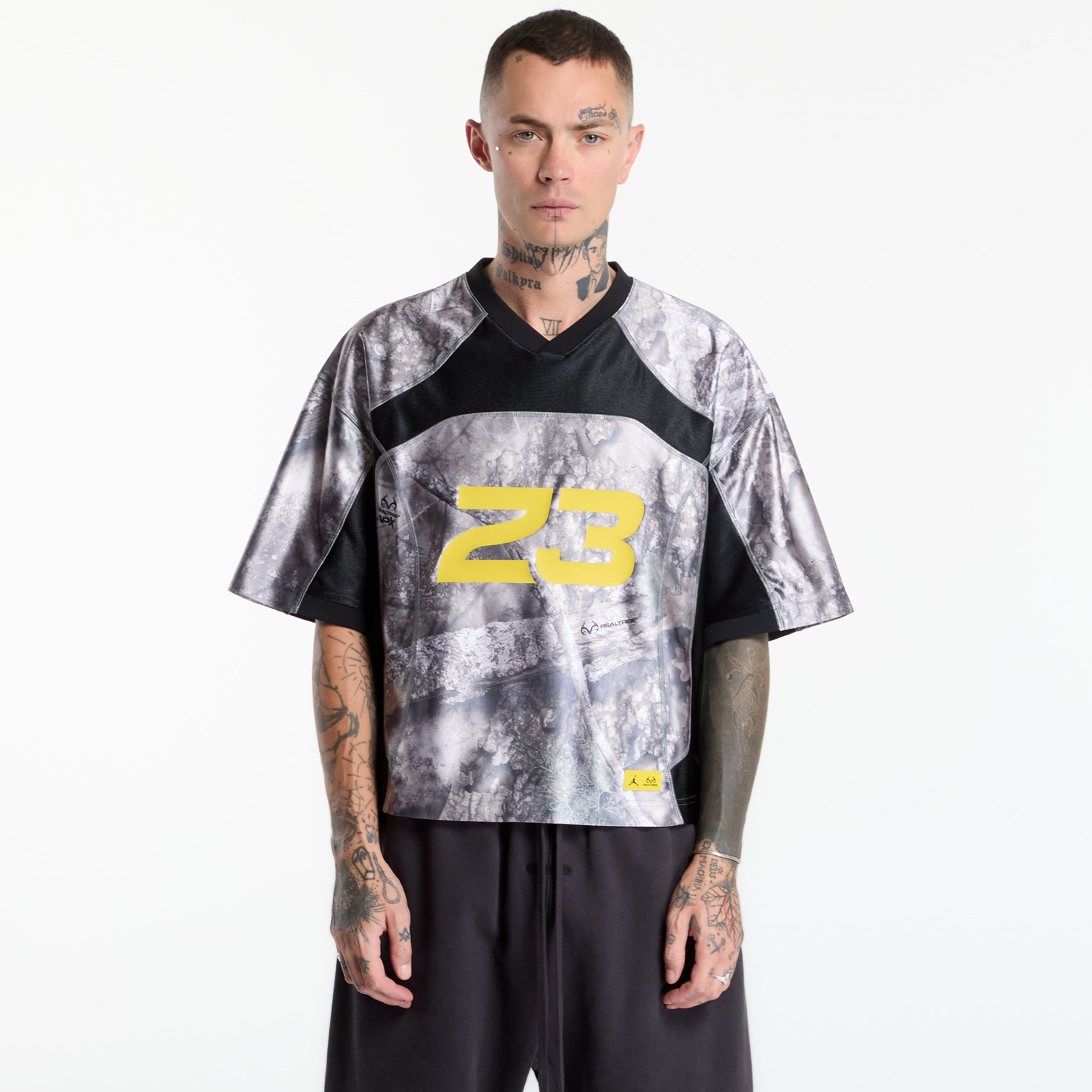 Джърси Jordan Brooklyn Men's Realtree Jersey White/ Black/ Bright Citron L