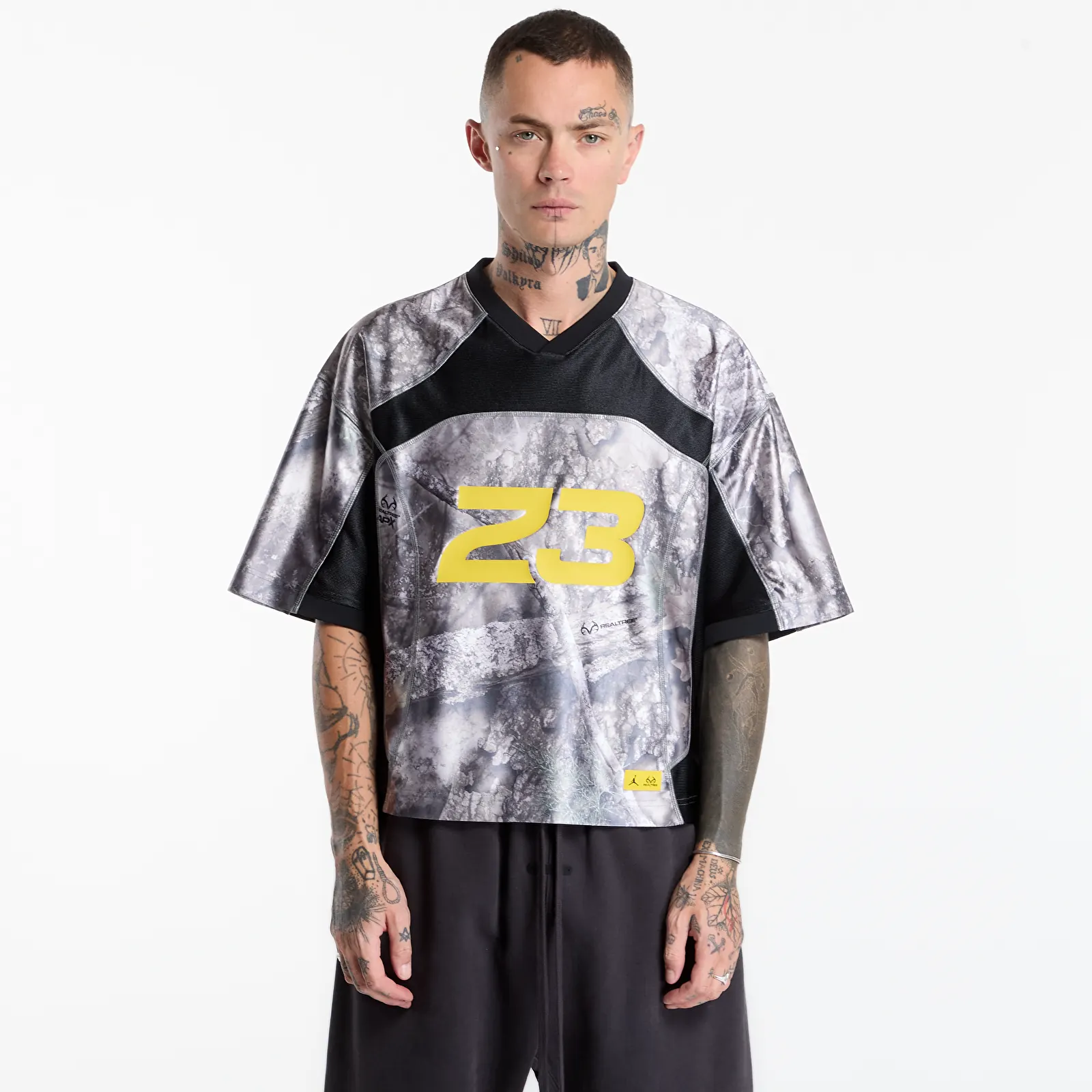 Maglie da uomo Jordan Brooklyn Men's Realtree Jersey White/ Black/ Bright Citron