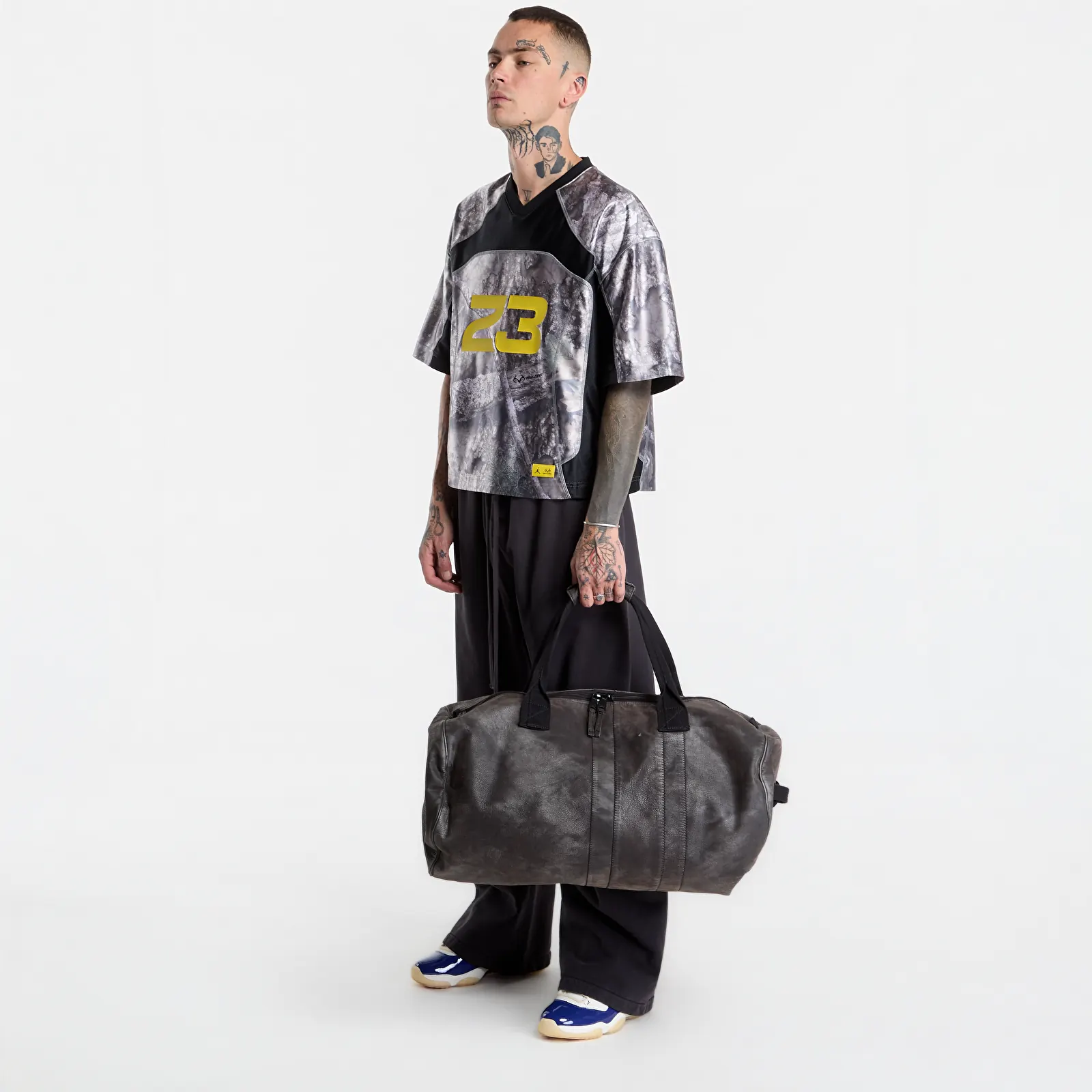 Maglie da uomo Jordan Brooklyn Men's Realtree Jersey White/ Black/ Bright Citron