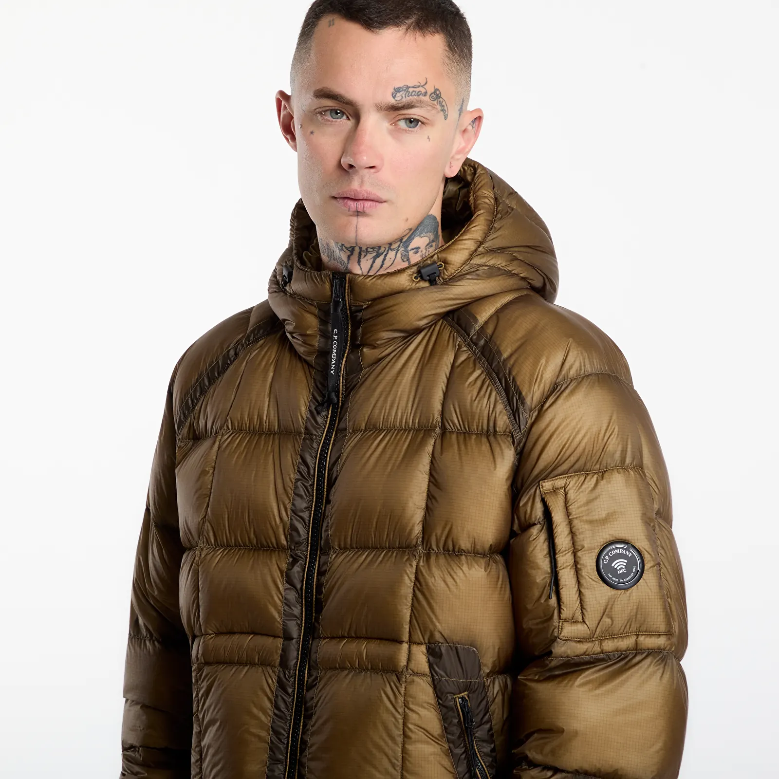 Páperové bundy C.P. Company D.D. Shell Hooded Puffer Jacket