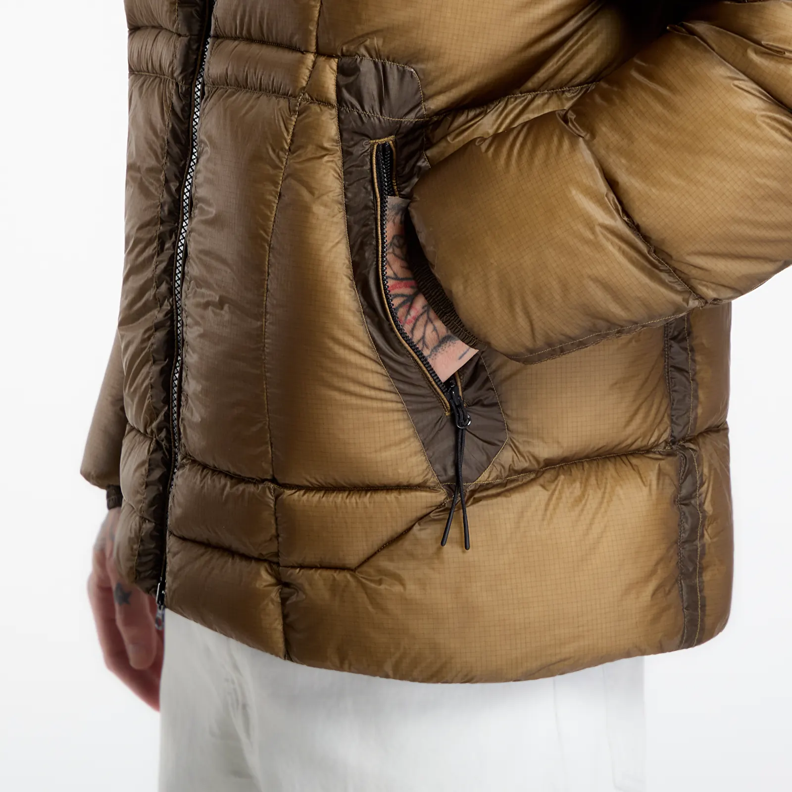 Páperové bundy C.P. Company D.D. Shell Hooded Puffer Jacket