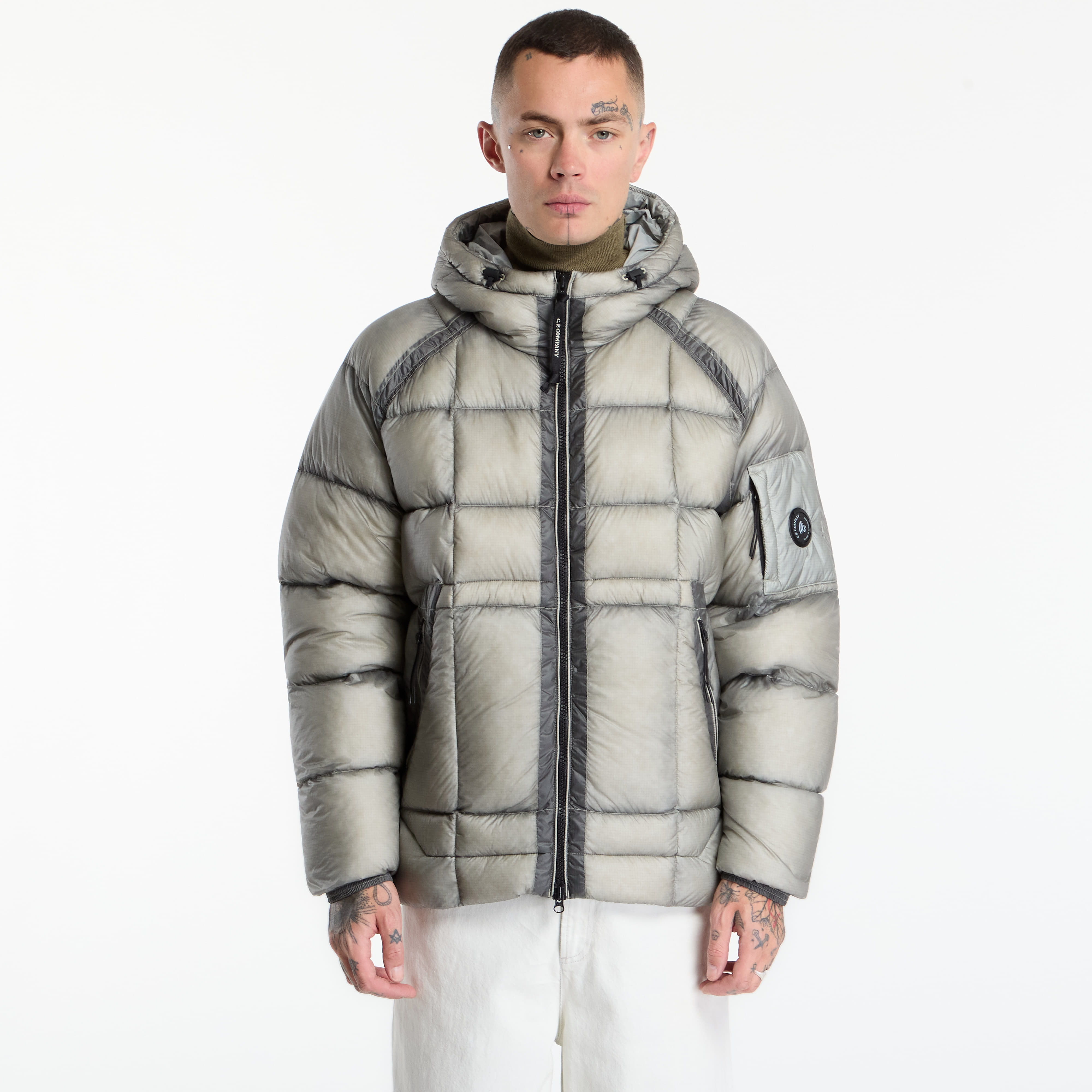 Jacket C.P. Company D.D. Shell Hooded Puffer Jacket Flint Grey XL