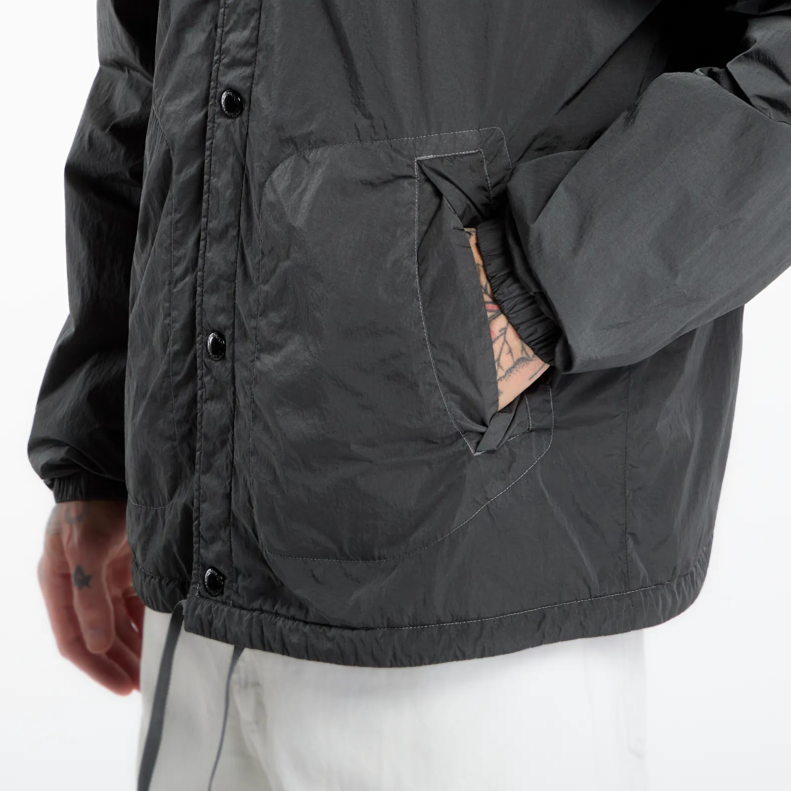 Coach Jackets C.P. Company Heavy Chrome-R Coach Lens Jacket Black
