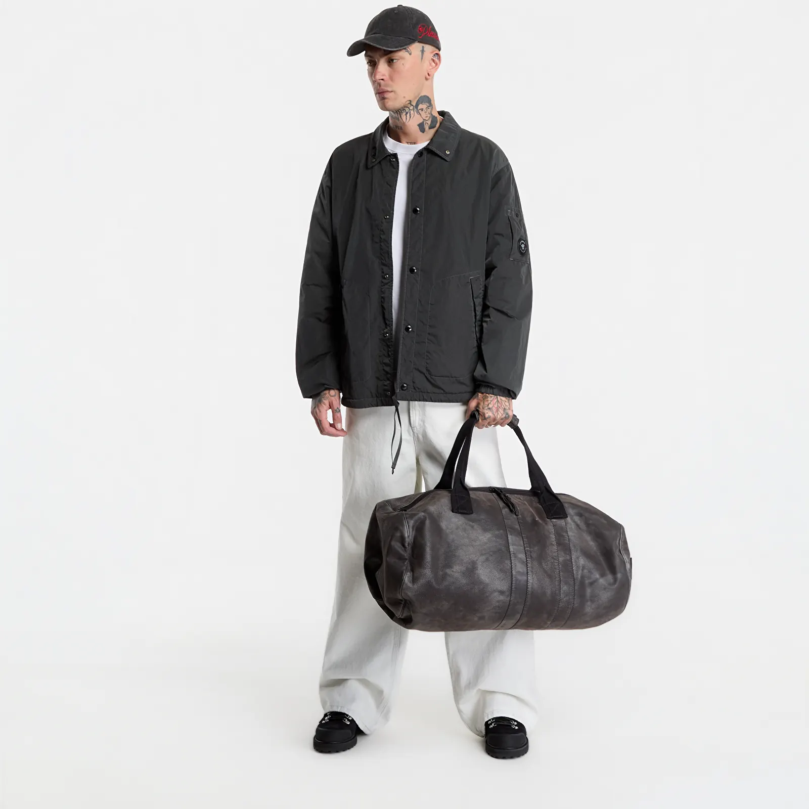 Coach Jackets C.P. Company Heavy Chrome-R Coach Lens Jacket Black