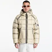 C.P. Company D.D. Shell Hooded Puffer Jacket Silver Birch