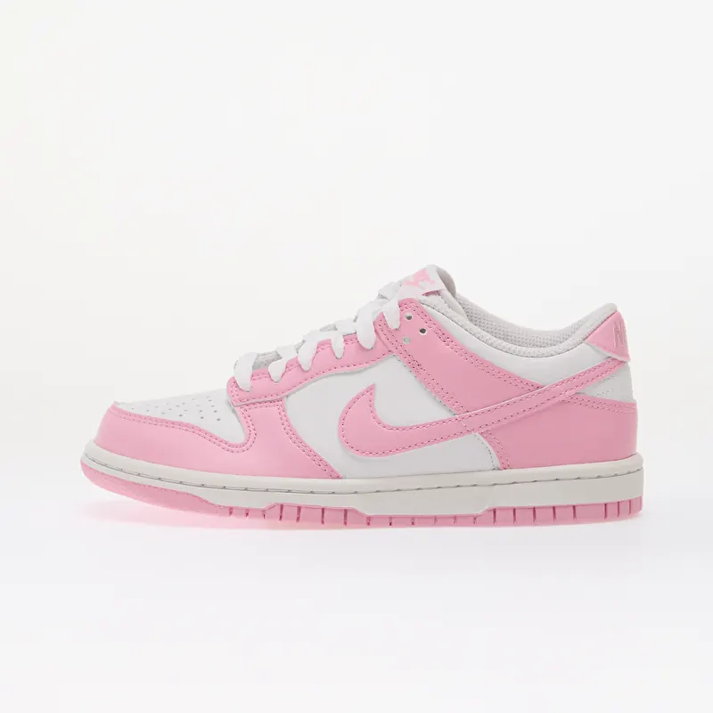 Nike Dunk Low Kids White/ Pink Rise/ White