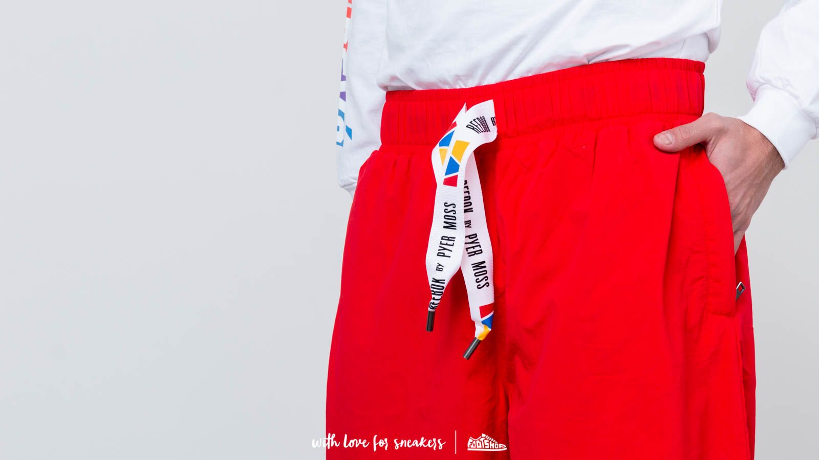 Παντελόνια Reebok Pyer Moss Crinkle Joggers Primal Red