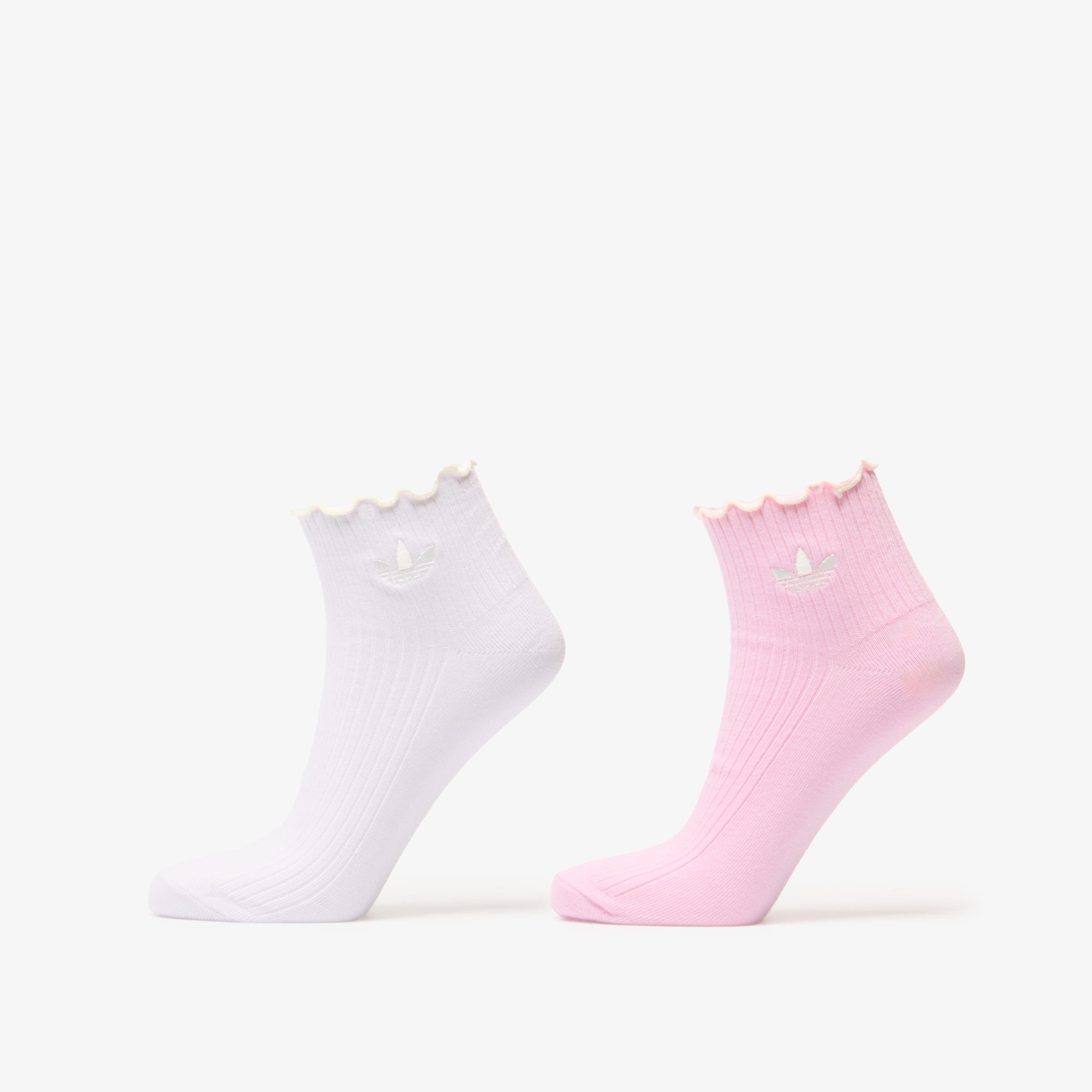 Чорапи adidas Ruffle Quarter Socks Frozen Purple/ Off White/ Orchid Fusion M