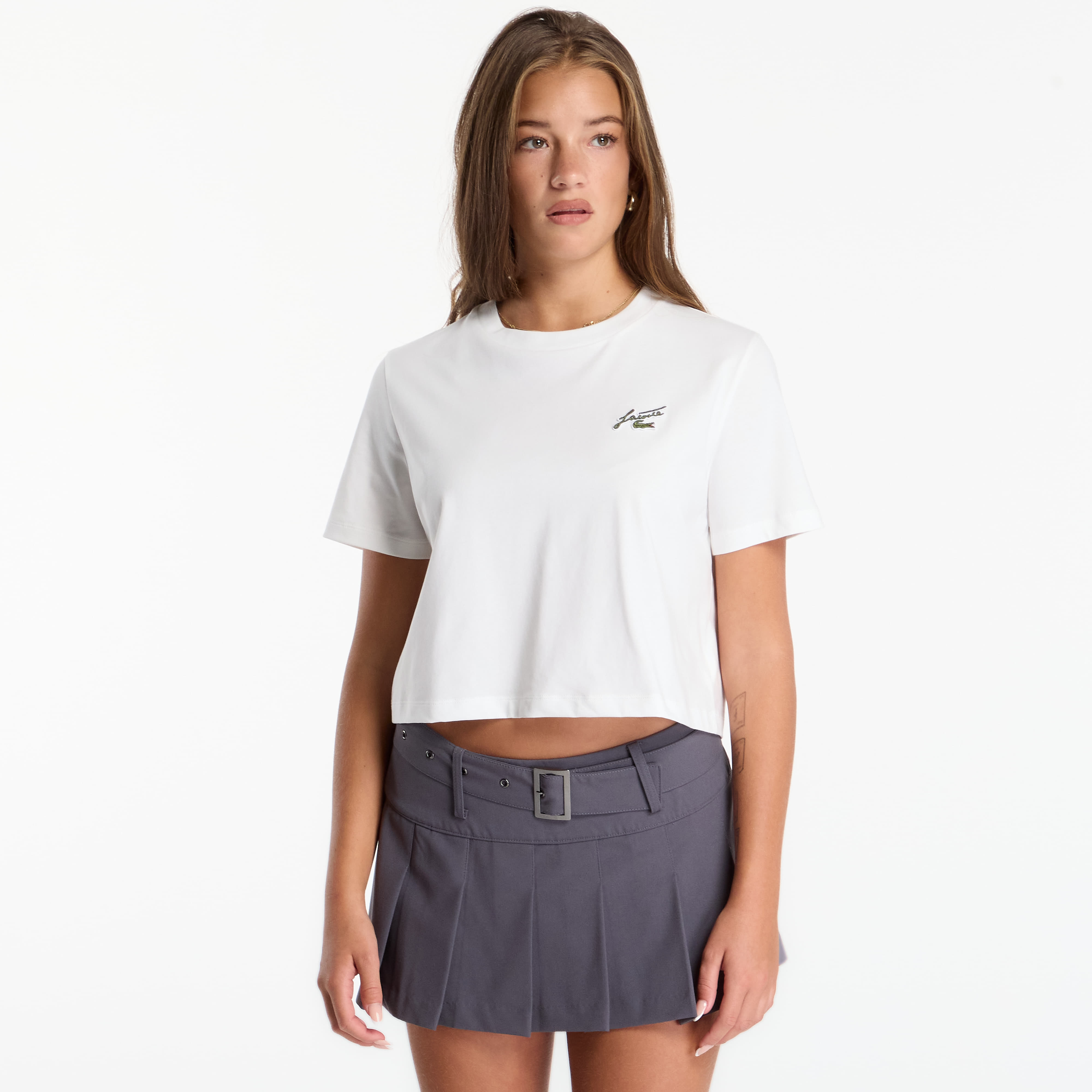 Tricou Lacoste Crewneck T-Shirts Flour 38
