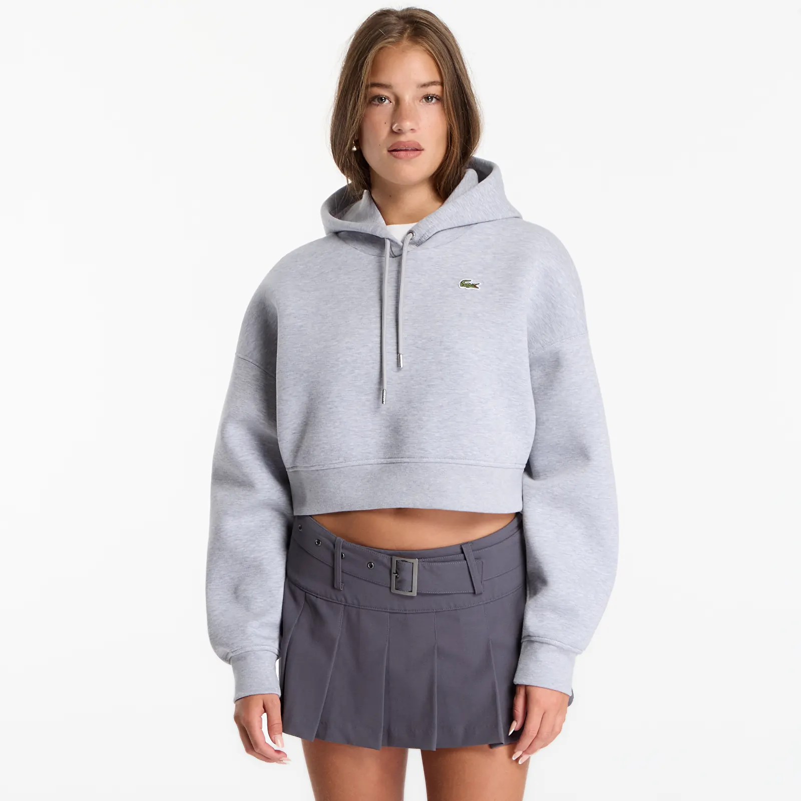 Hoodies voor dames Lacoste Zipped Hoodies Silver Chine