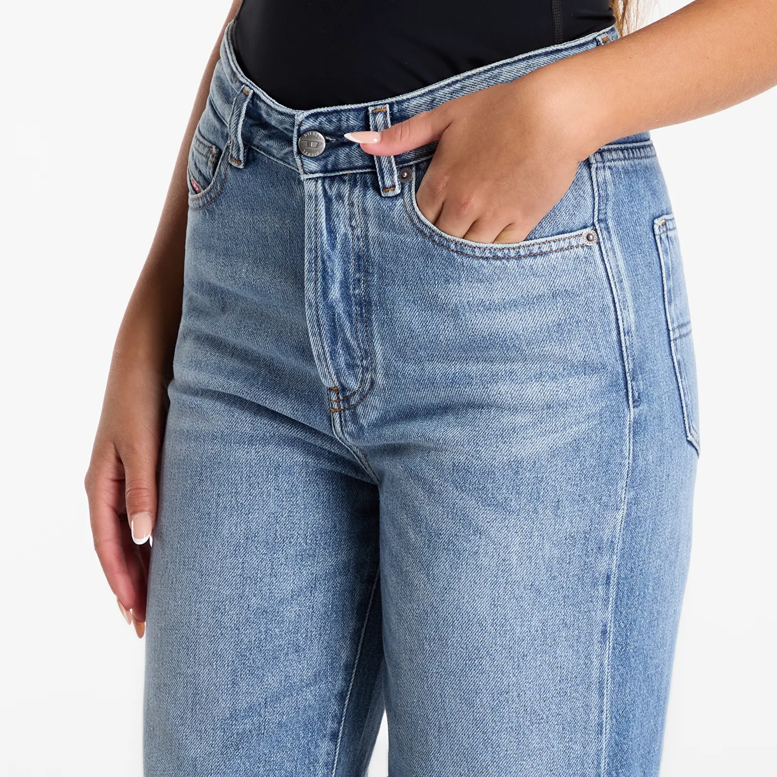 Jeans til kvinder Diesel 1981 D-Went Trousers Blue