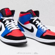 Jordan 1 blue red black top white