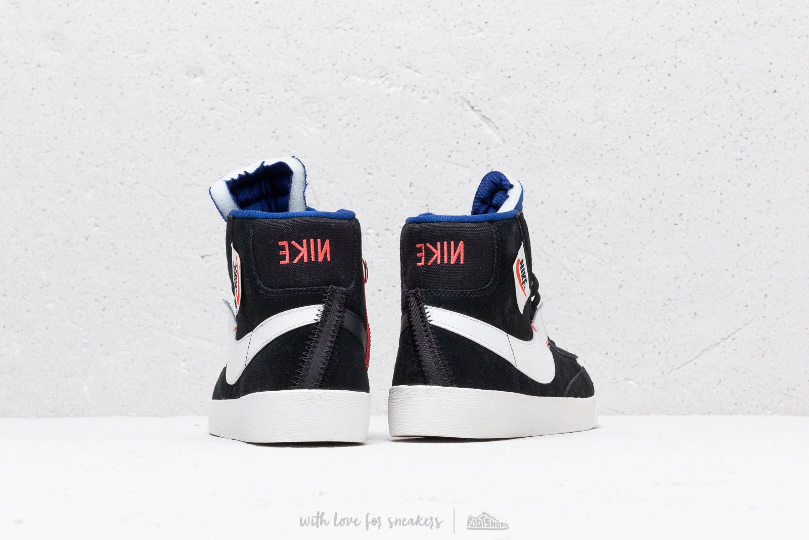 Women's shoes Nike Blazer Mid Rebel Wmns Black/ Summit White-Deep Royal Blue