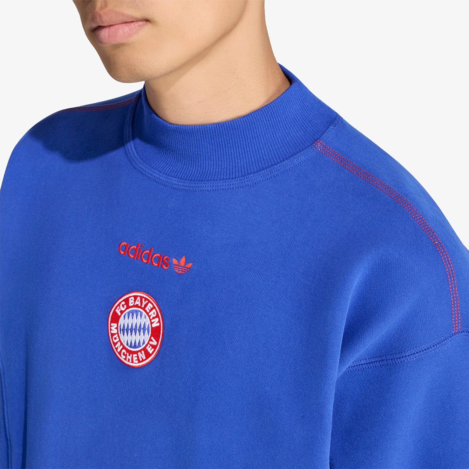 Kapucnis pulóverek és pulcsik adidas FC Bayern Muenchen EQT Sweatshirt Semi Lucid Blue