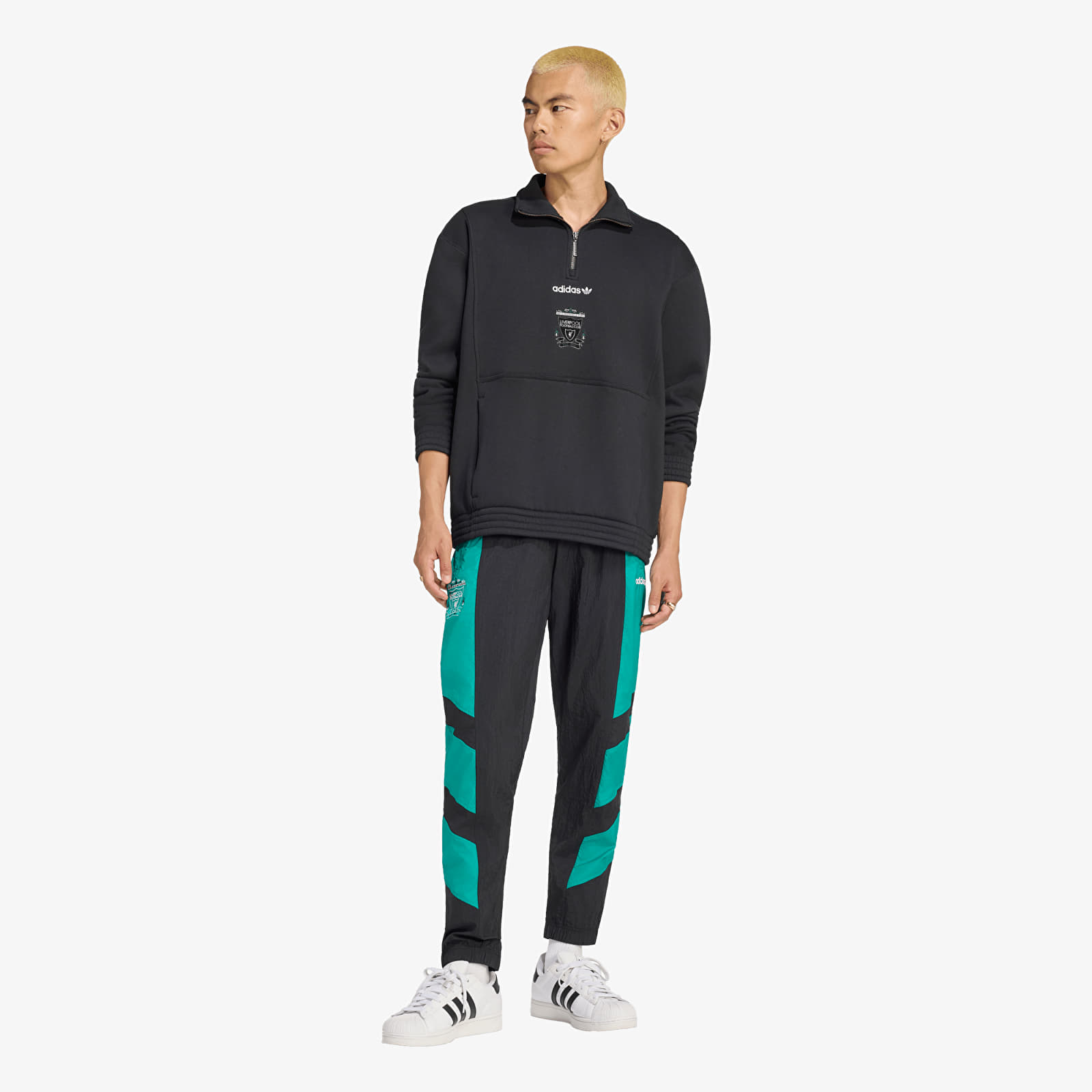 Суичърти adidas Liverpool FC EQT Half Zip Top Black