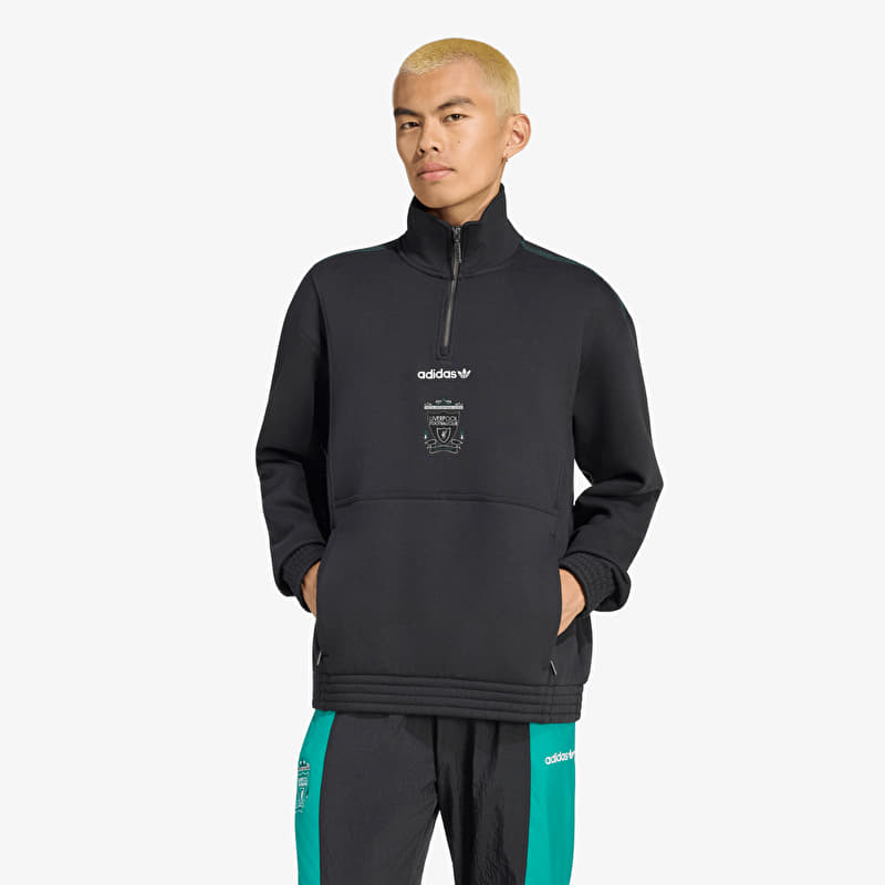 Felpa adidas Liverpool FC EQT Half Zip Top Black