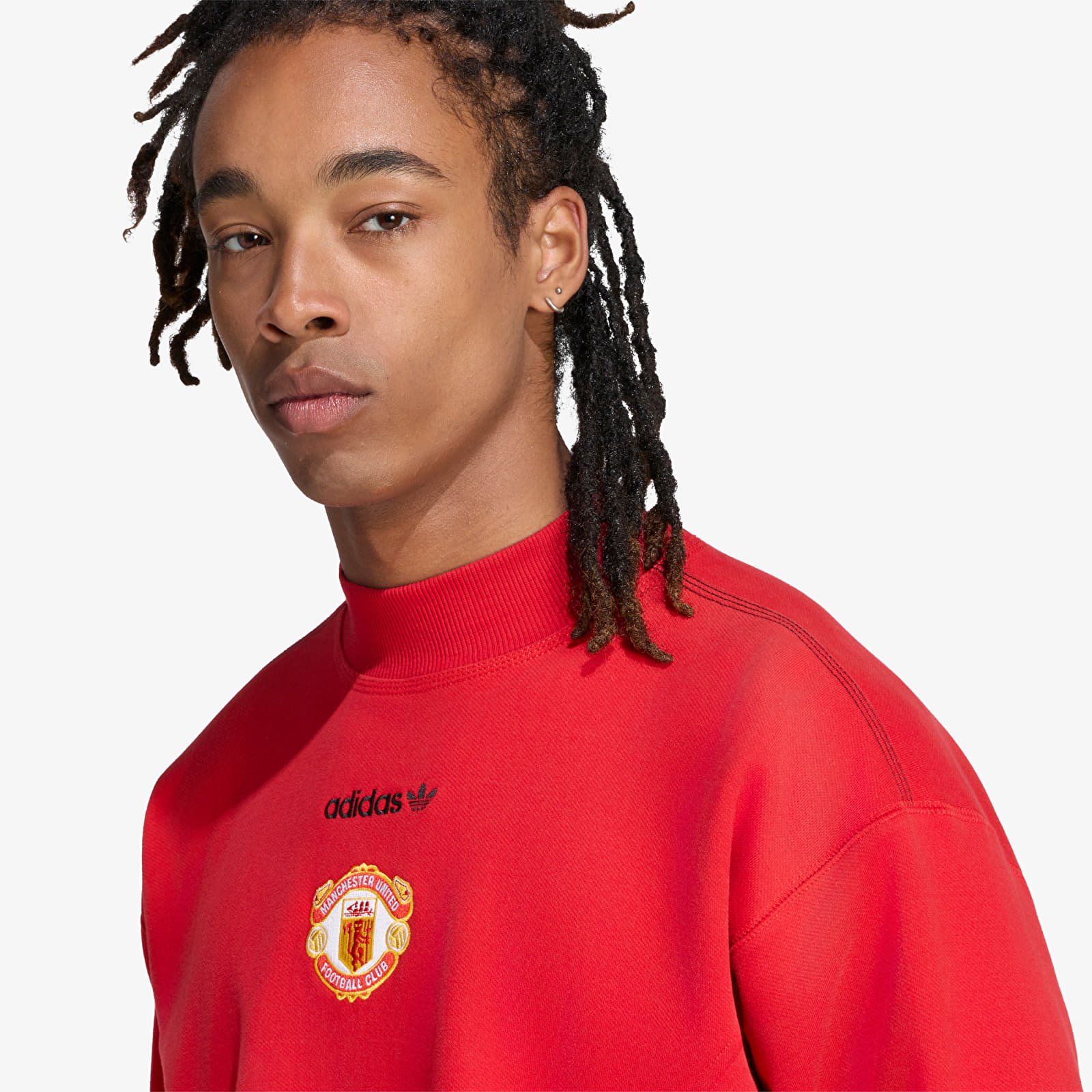 Hoodies and sweatshirts  adidas Manchester United EQT Sweatshirt Mufc Red