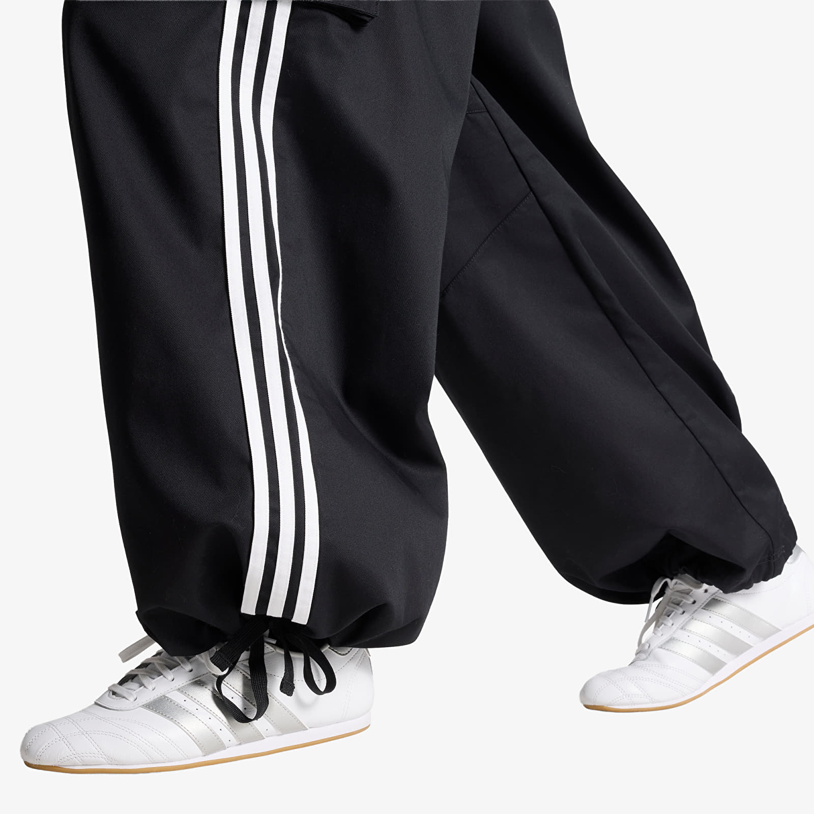 Pantaloni adidas Firebird Adilenium Twill 3-stripes Cargo Pants Black/ White