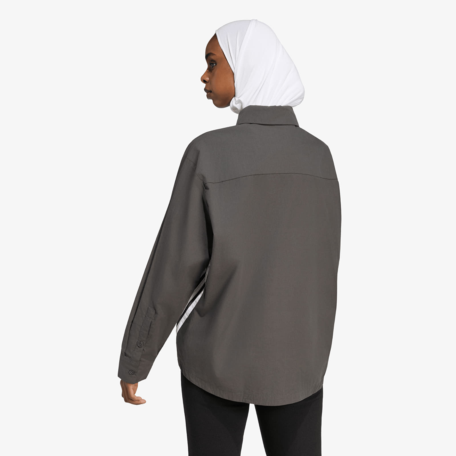 Košile adidas 3 Stripes Shirt Utility Black/ Cloud White