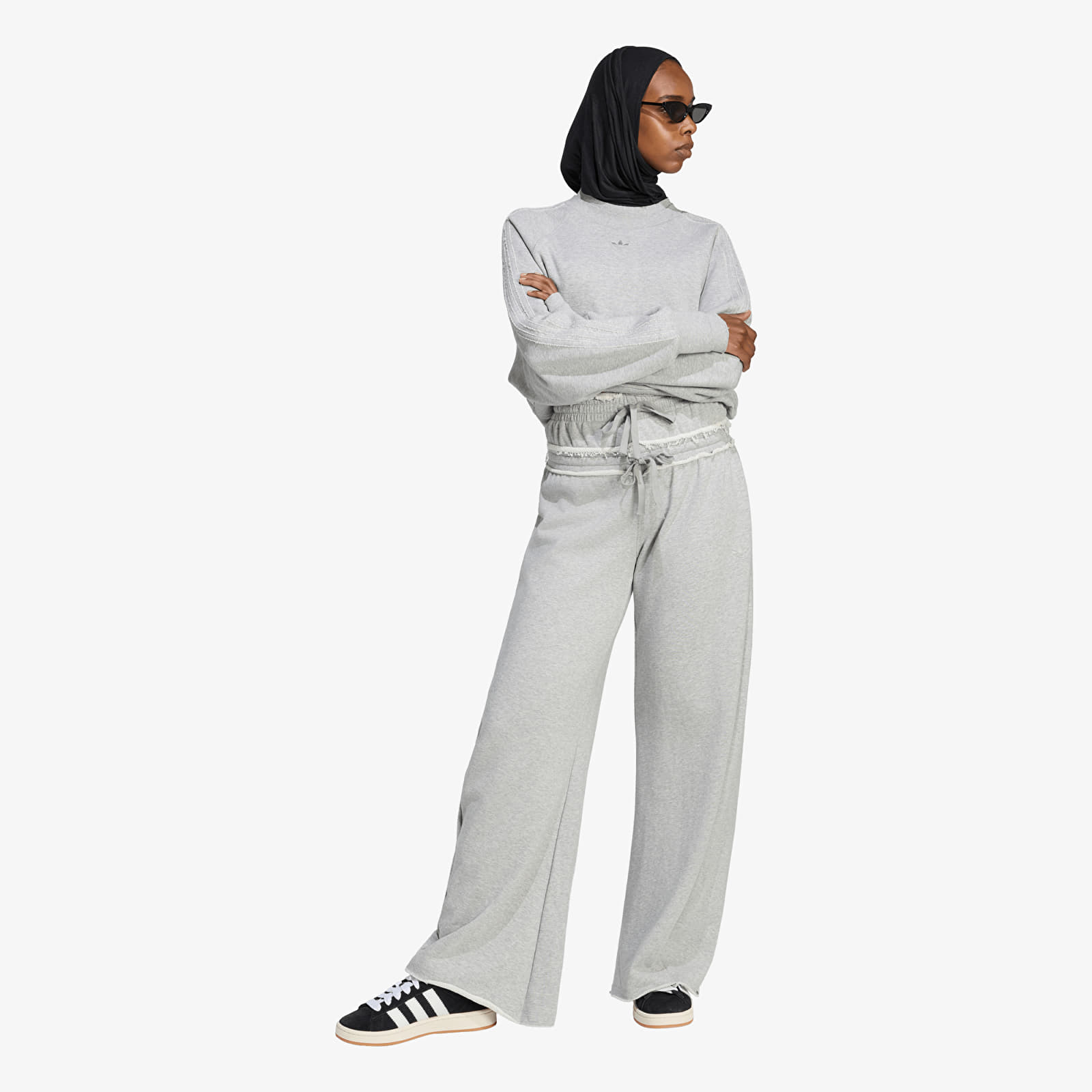 Jogger Pants adidas SST Double Waisted Pant Medium Grey Heather