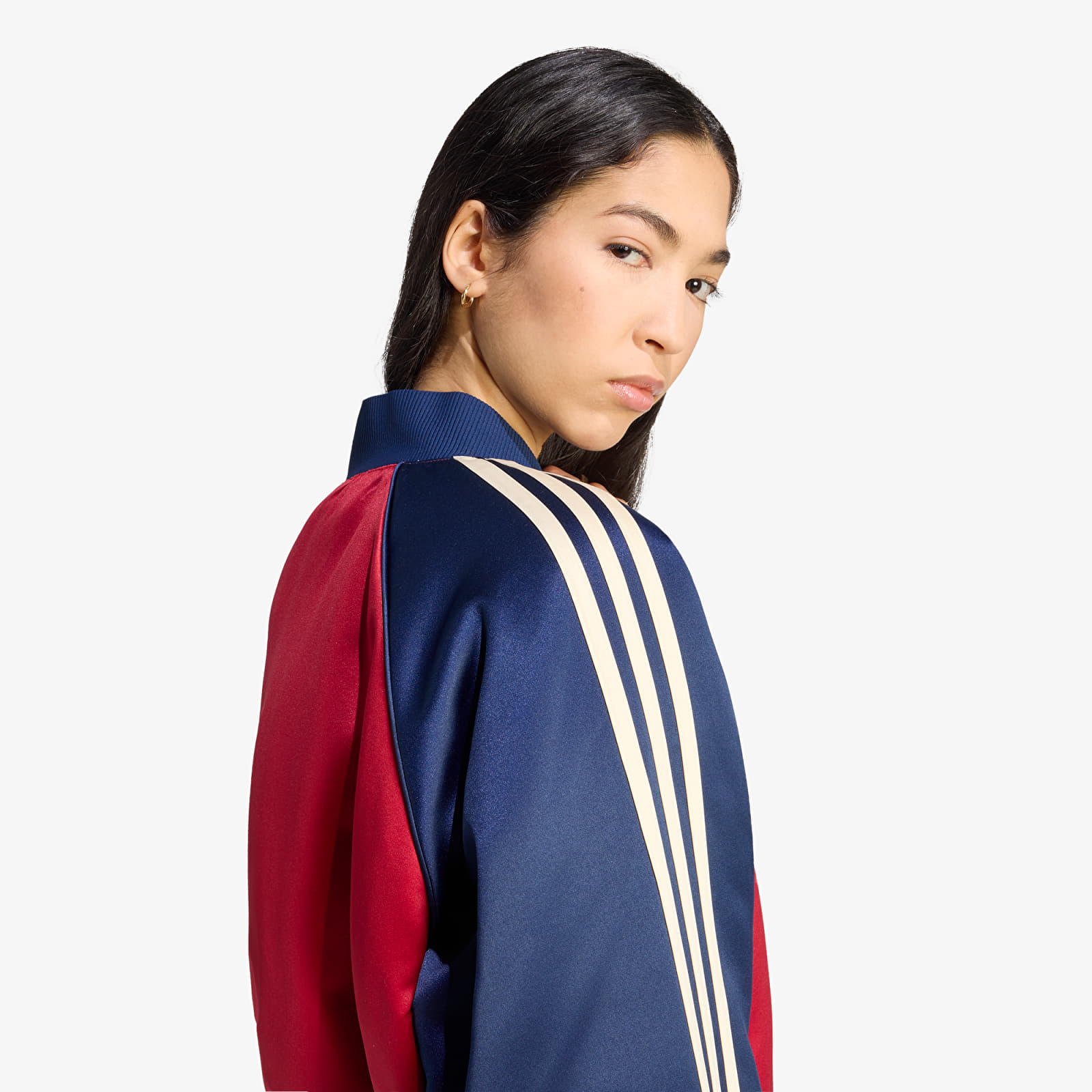 Бомбери adidas Satin SST Bomber Jacket Team Victory Red/ Night Indigo/ Warm Vanilla