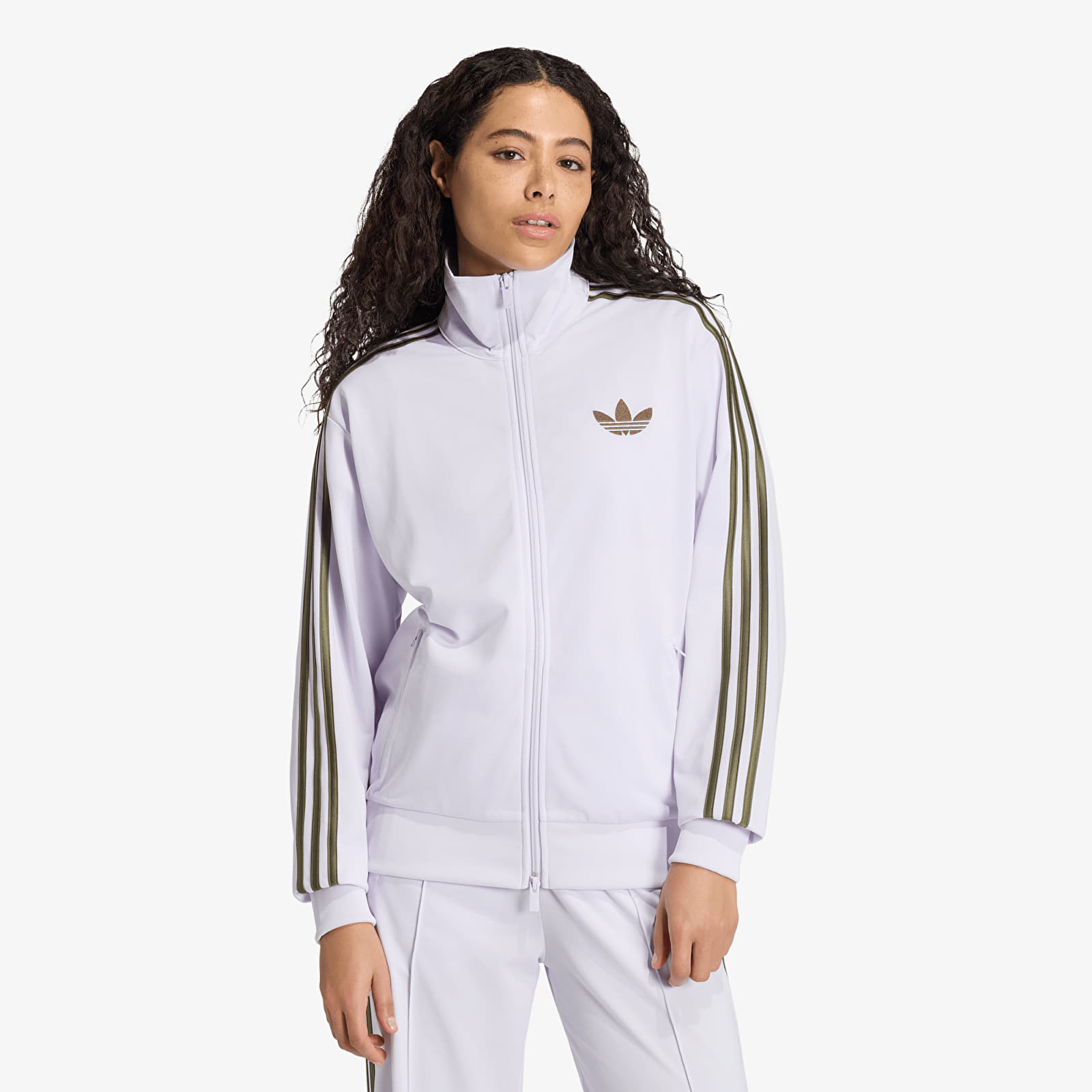 Куртки adidas Firebird Track Top Loose Frozen Purple/ Olive Strata