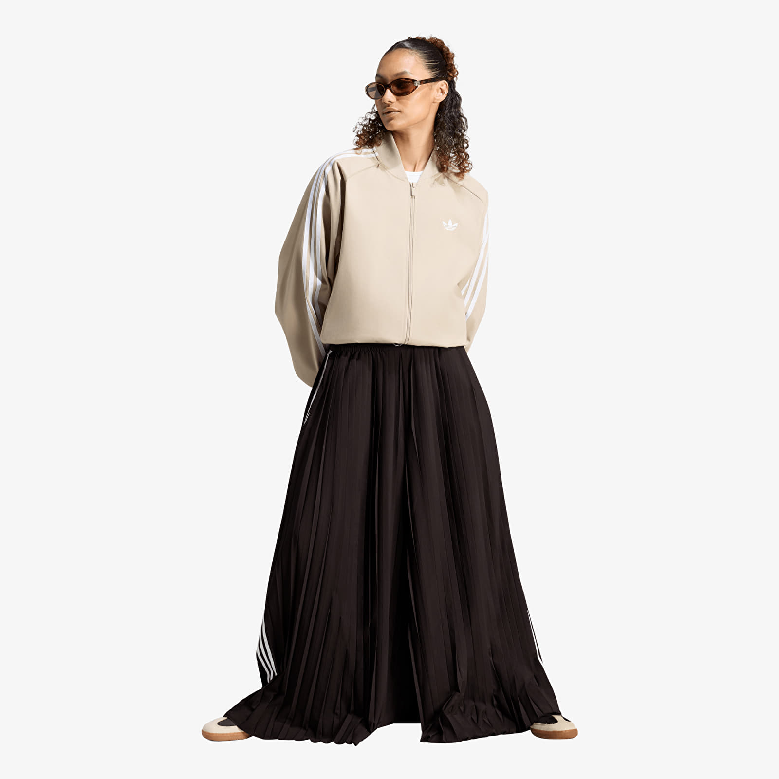 Pants adidas Pleated Track Pants Night Brown