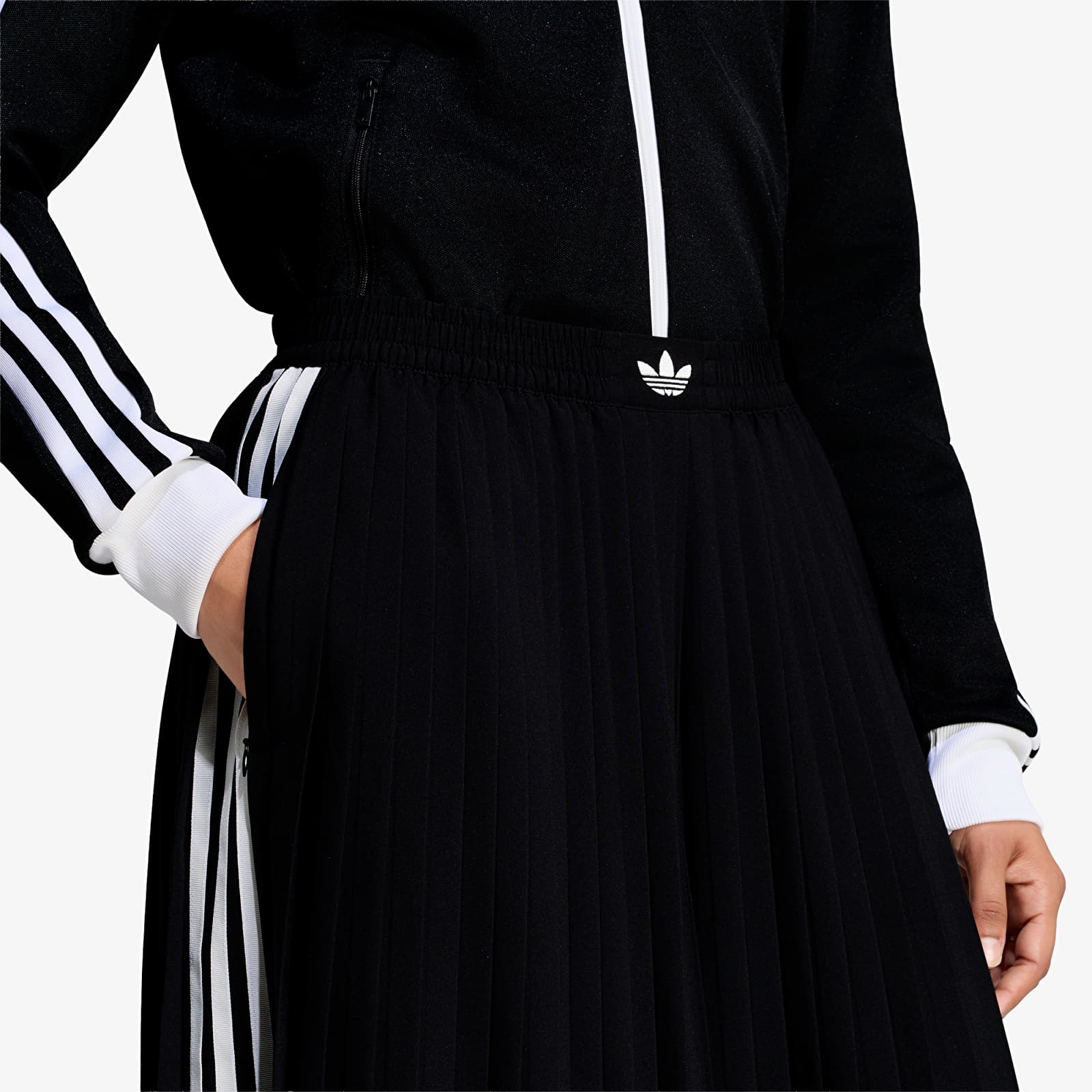 Kelnės adidas Pleated Track Pants Black